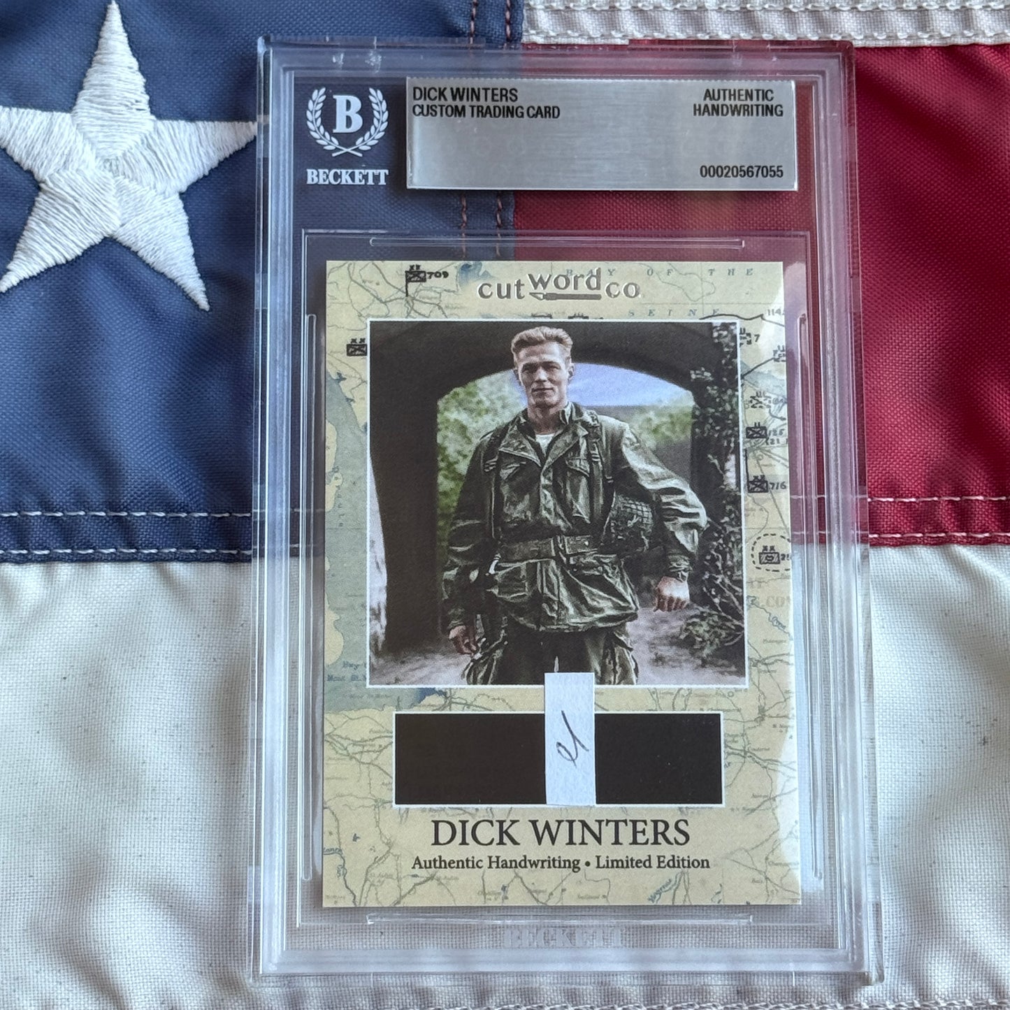 Dick Winters Beckett Handwriting Cut from BAND OF BROTHERS Autograph Letter Signed