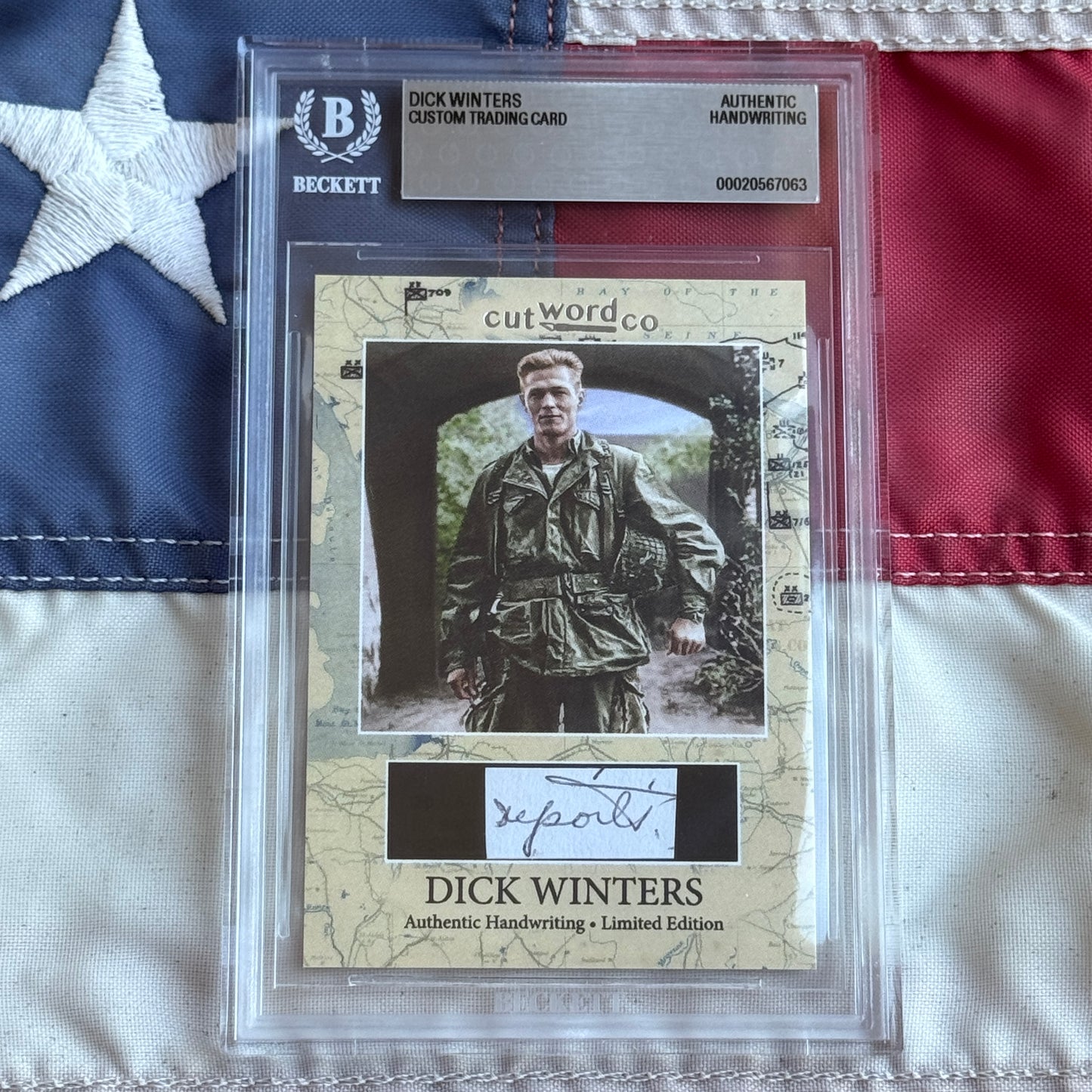 Dick Winters Beckett Handwriting Cut from BAND OF BROTHERS Autograph Letter Signed