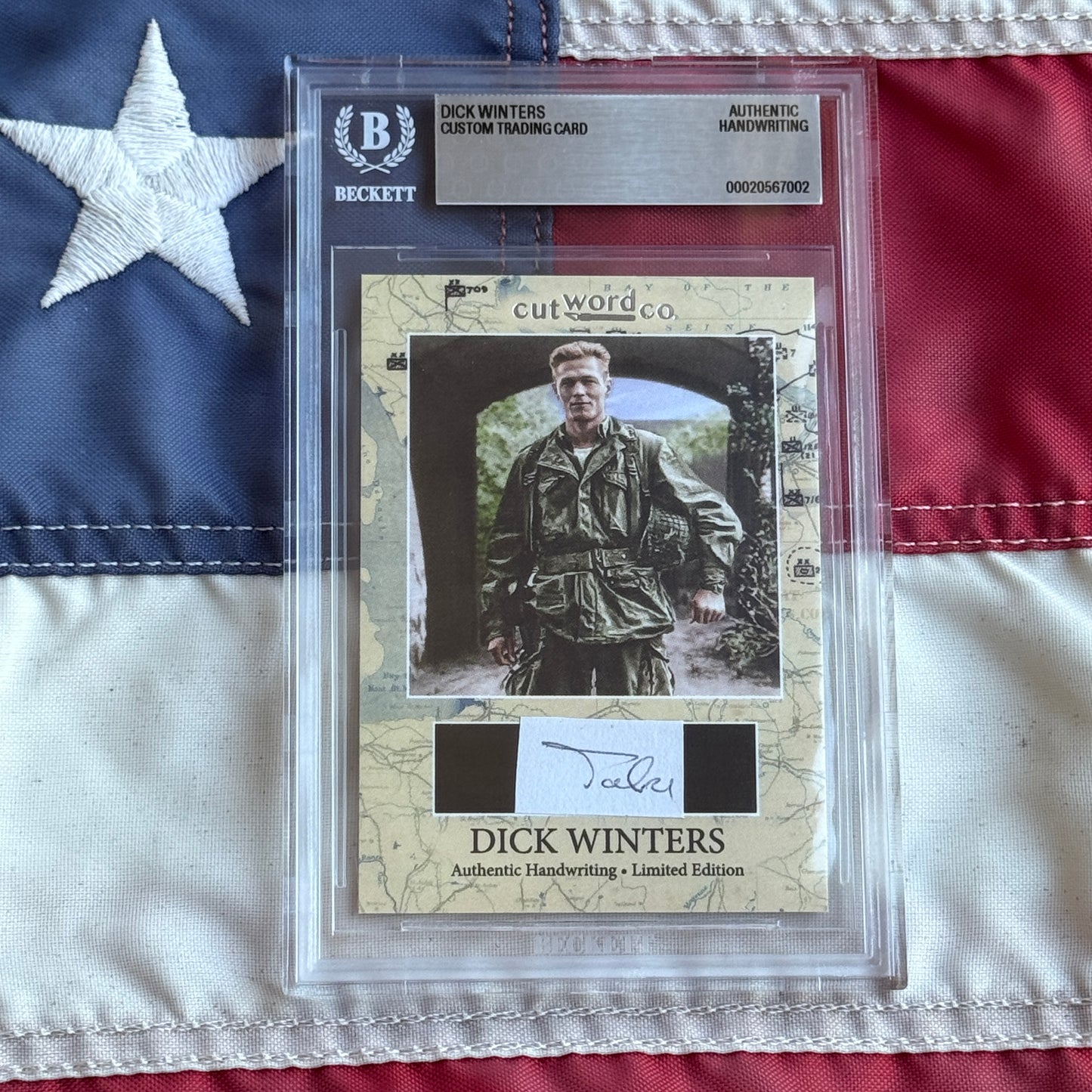 Dick Winters Beckett Handwriting Cut from BAND OF BROTHERS Autograph Letter Signed