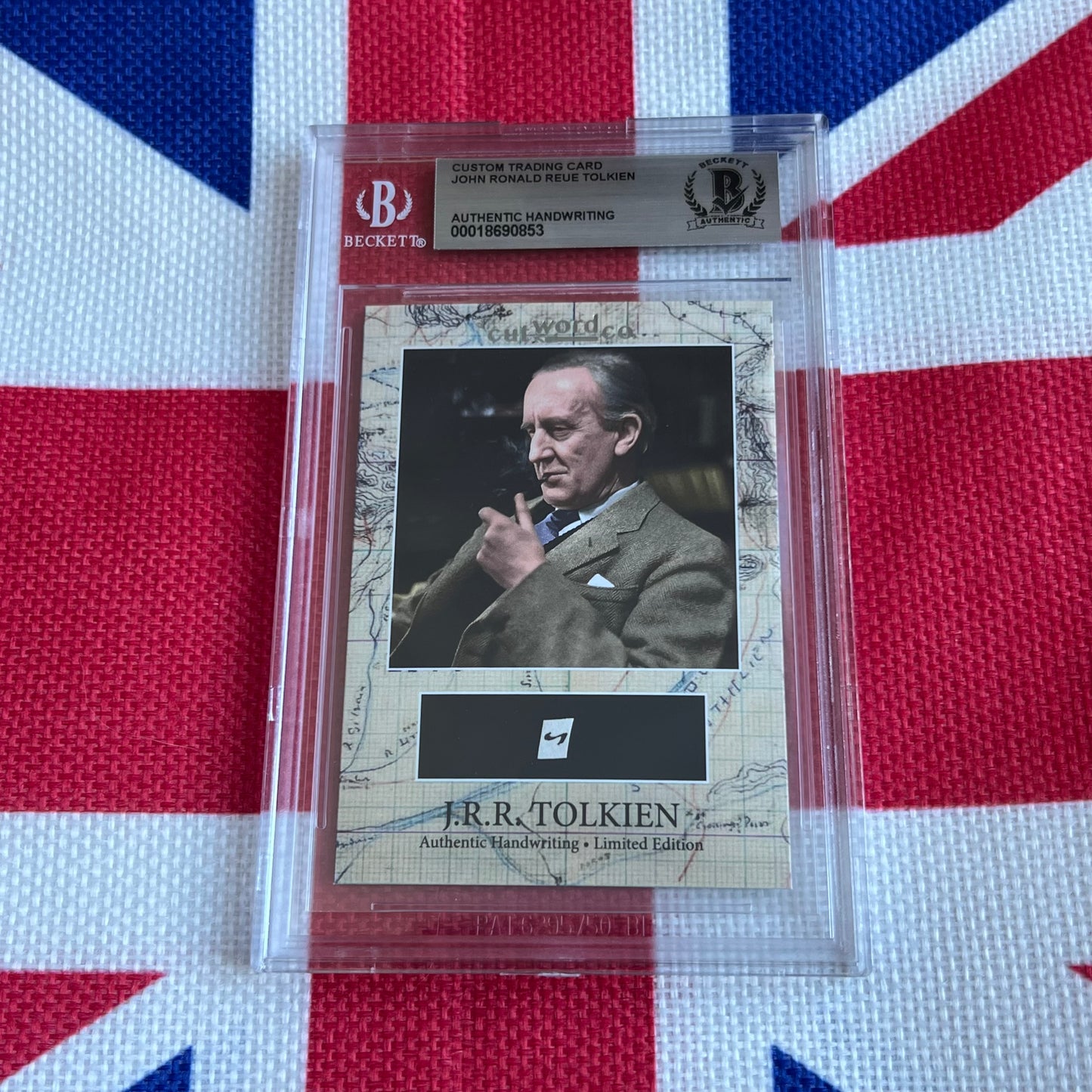 J. R. R. Tolkien Beckett Encapsulated Handwriting Removed from an Autograph Letter Signed