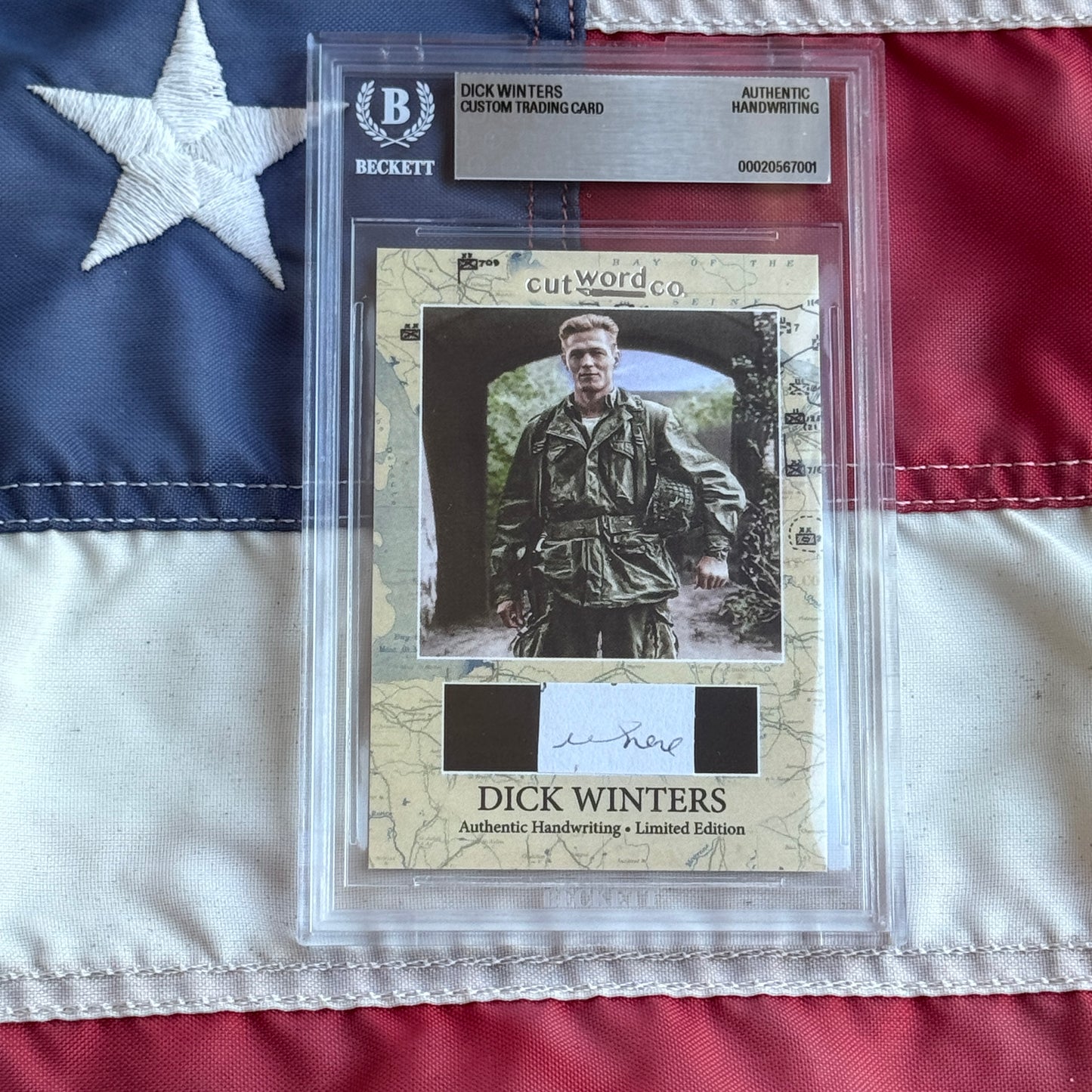 Dick Winters Beckett Handwriting Cut from BAND OF BROTHERS Autograph Letter Signed