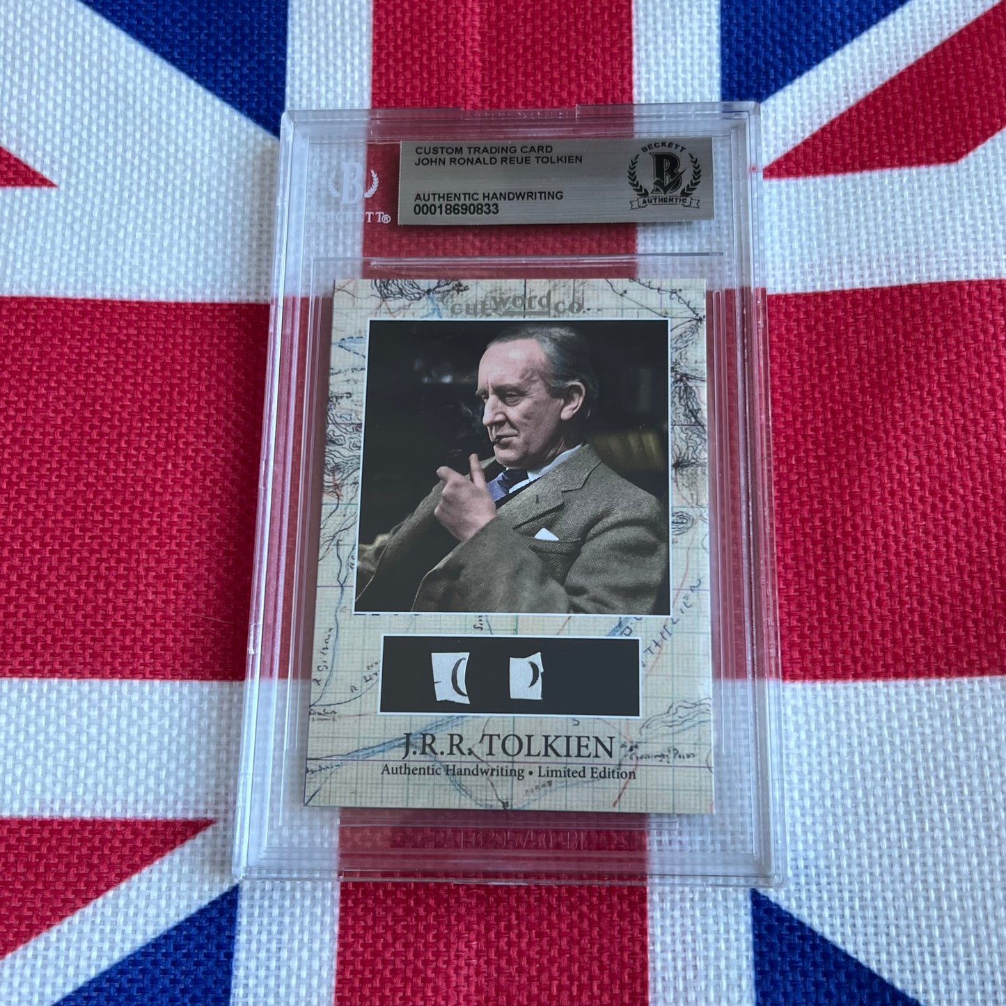 J. R. R. Tolkien Beckett Encapsulated Handwriting Removed from an Autograph Letter Signed