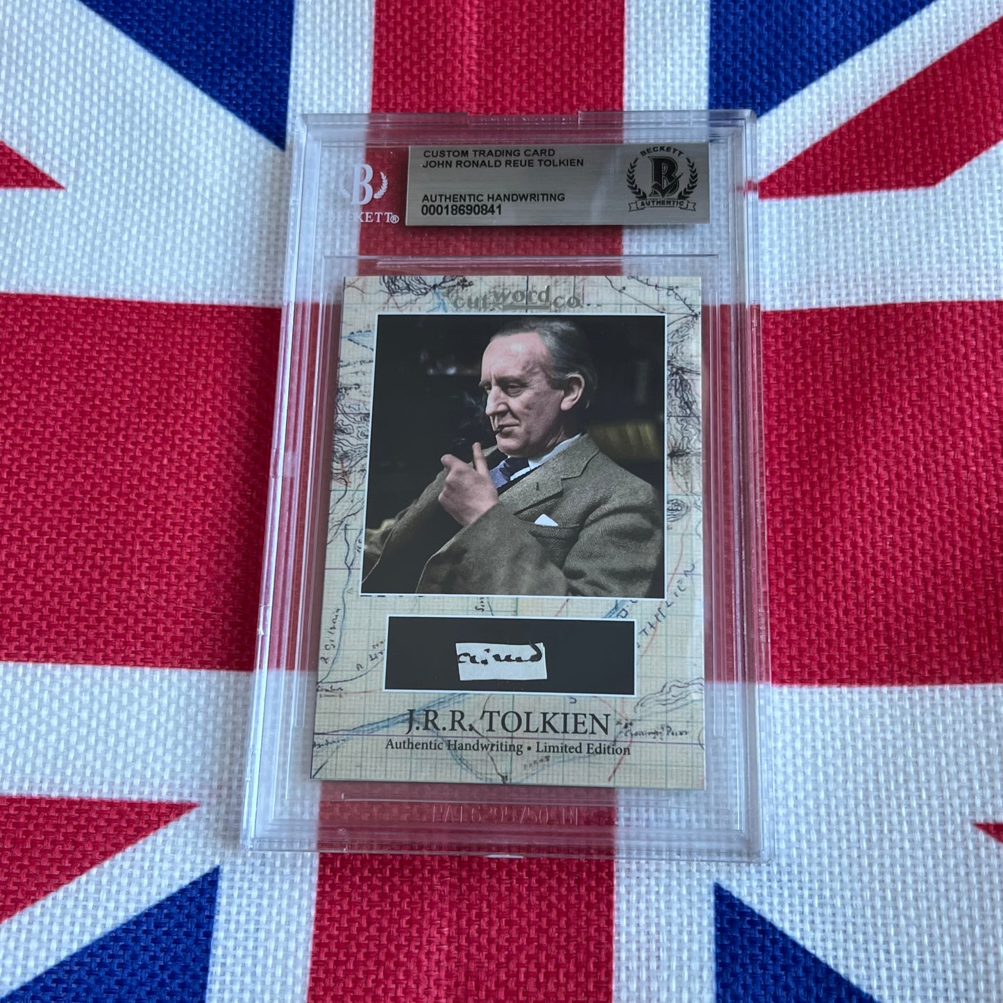 J. R. R. Tolkien Beckett Encapsulated Handwriting Removed from an Autograph Letter Signed