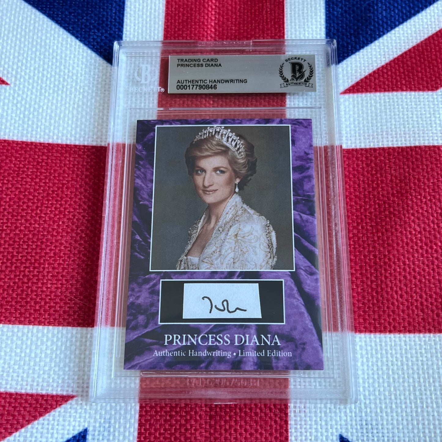 Princess Diana Beckett Encapsulated Handwriting Removed From an Autograph Letter Signed