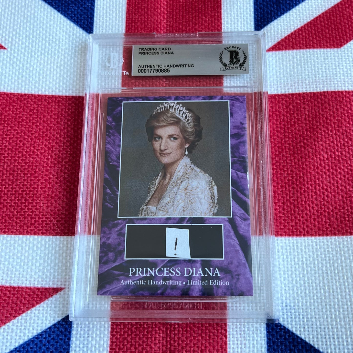 Princess Diana Beckett Encapsulated Handwriting Removed From an Autograph Letter Signed
