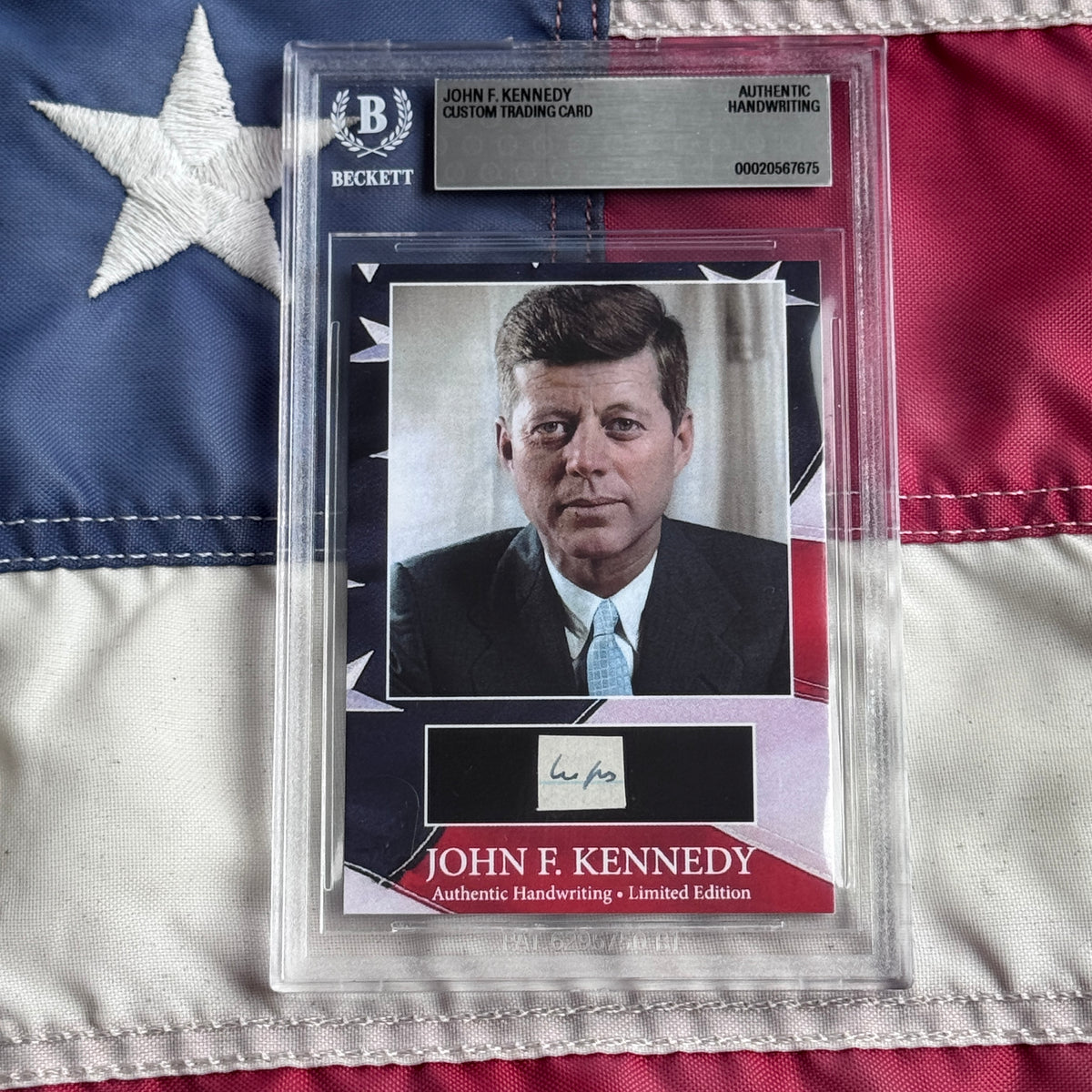 John F. Kennedy Handwritten Word Cut from an Autograph Letter Signed Beckett BAS
