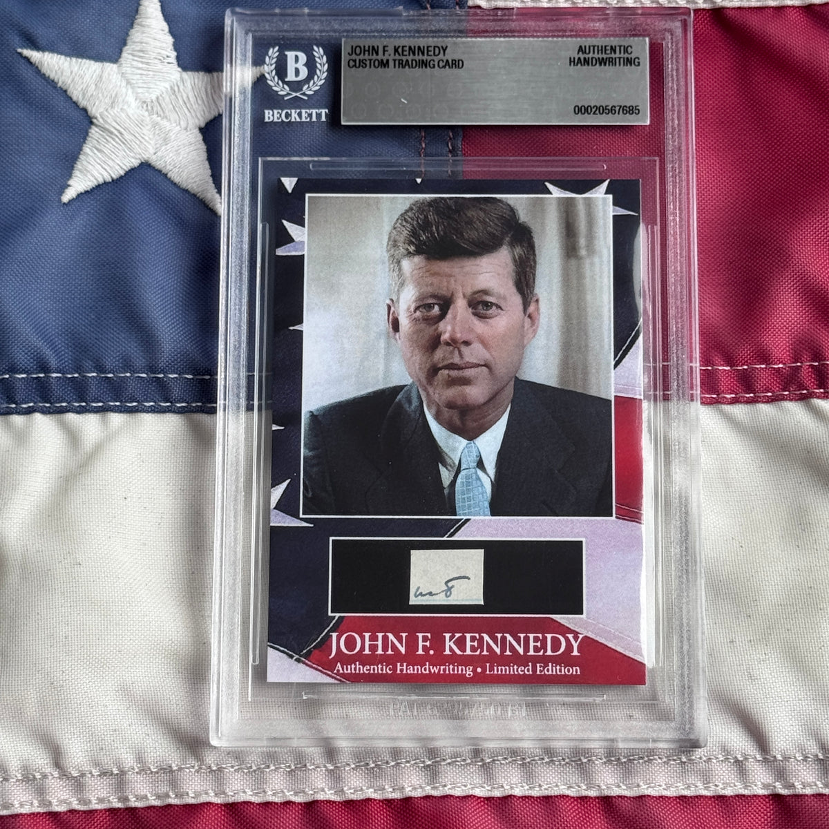 John F. Kennedy Handwritten Word Cut from an Autograph Letter Signed Beckett BAS