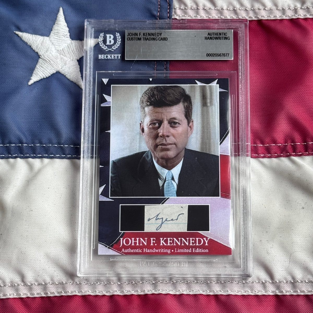 John F. Kennedy Handwritten Word Cut from an Autograph Letter Signed Beckett BAS
