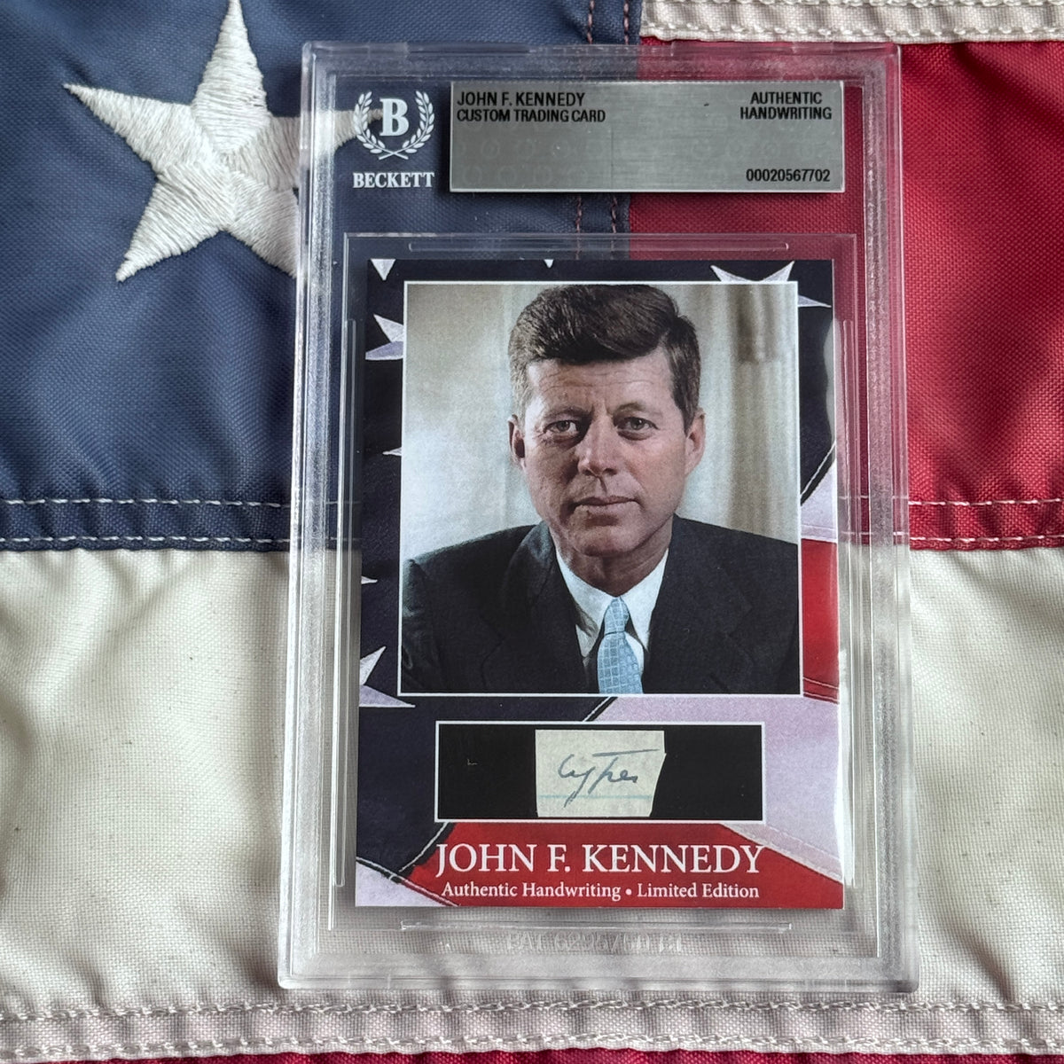 John F. Kennedy Handwritten Word Cut from an Autograph Letter Signed Beckett BAS