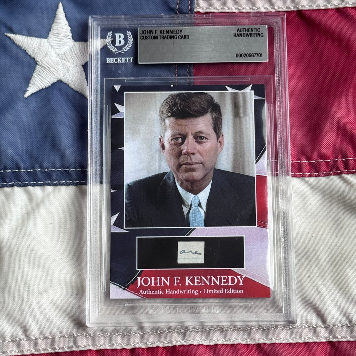 John F. Kennedy Handwritten Word Cut from an Autograph Letter Signed Beckett BAS