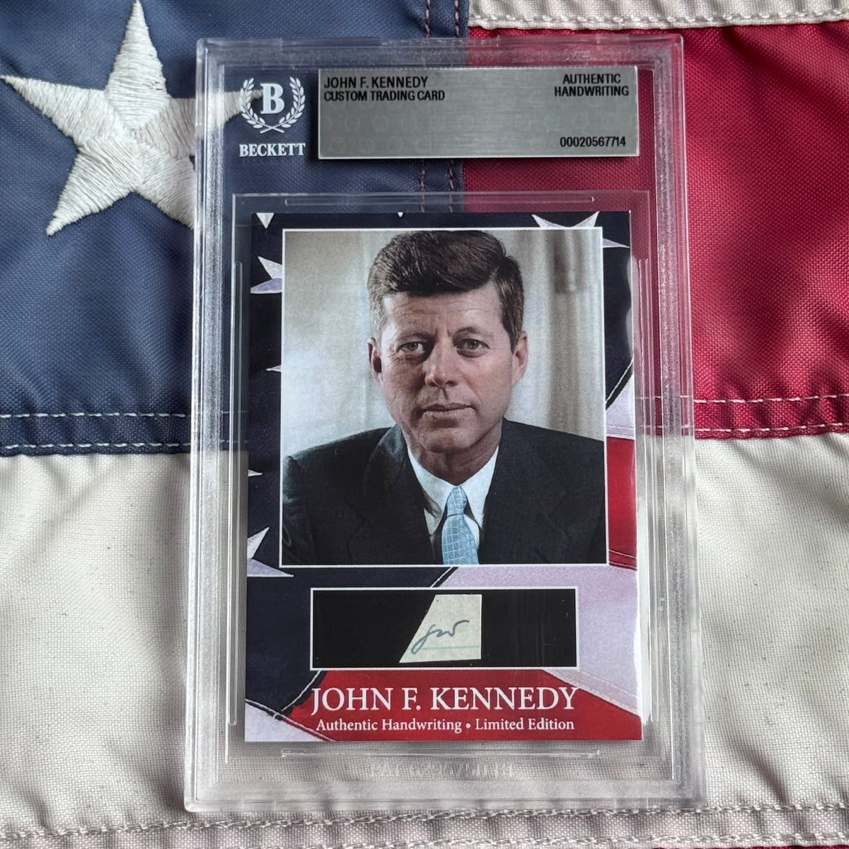 John F. Kennedy Handwritten Word Cut from an Autograph Letter Signed Beckett BAS