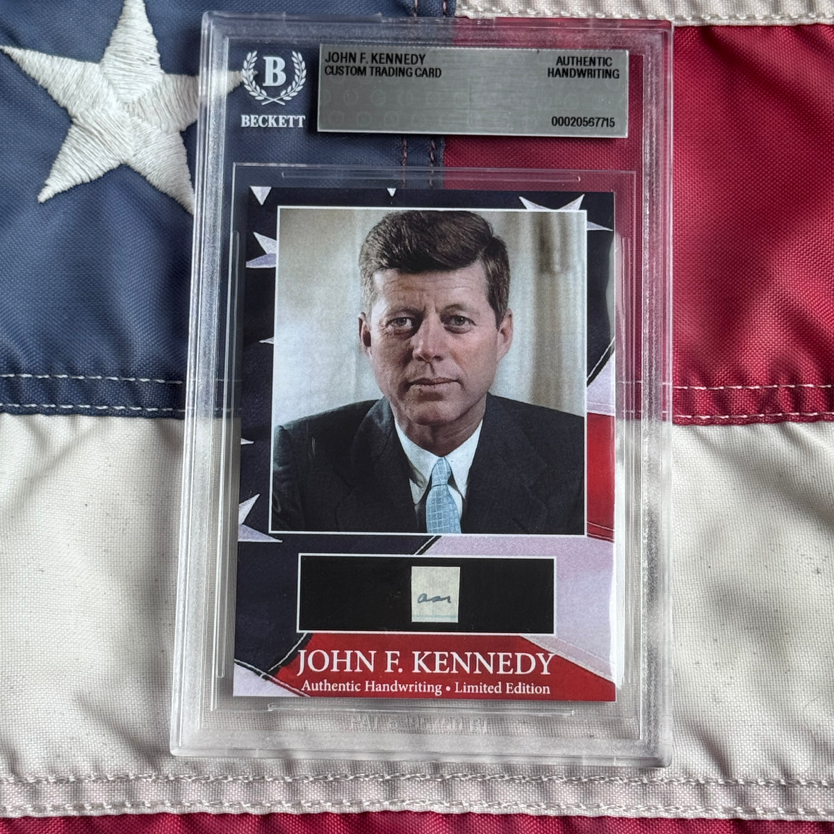 John F. Kennedy Handwritten Word Cut from an Autograph Letter Signed Beckett BAS