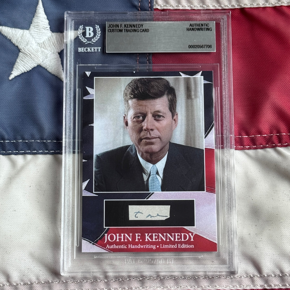 John F. Kennedy Handwritten Word Cut from an Autograph Letter Signed Beckett BAS