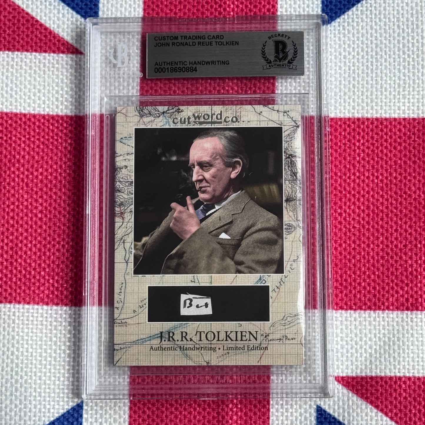 J. R. R. Tolkien Beckett Encapsulated Handwriting Removed from an Autograph Letter Signed