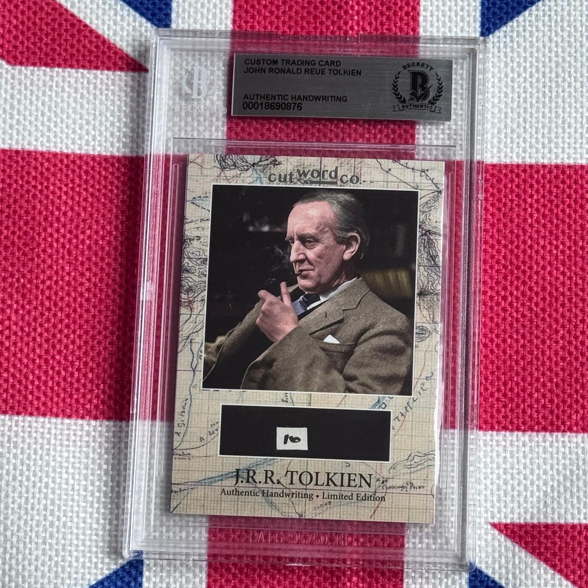 J. R. R. Tolkien Beckett Encapsulated Handwriting Removed from an Autograph Letter Signed
