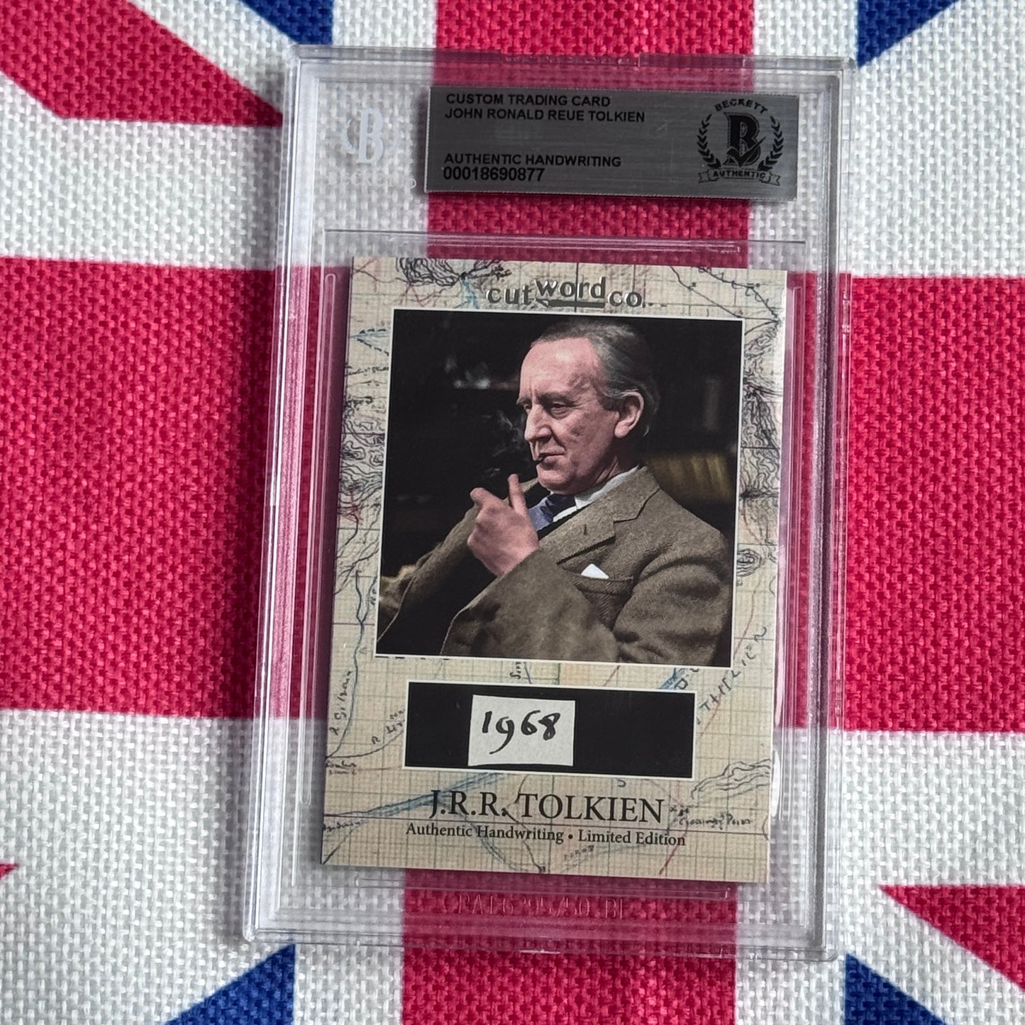J. R. R. Tolkien Beckett Encapsulated Handwriting Removed from an Autograph Letter Signed