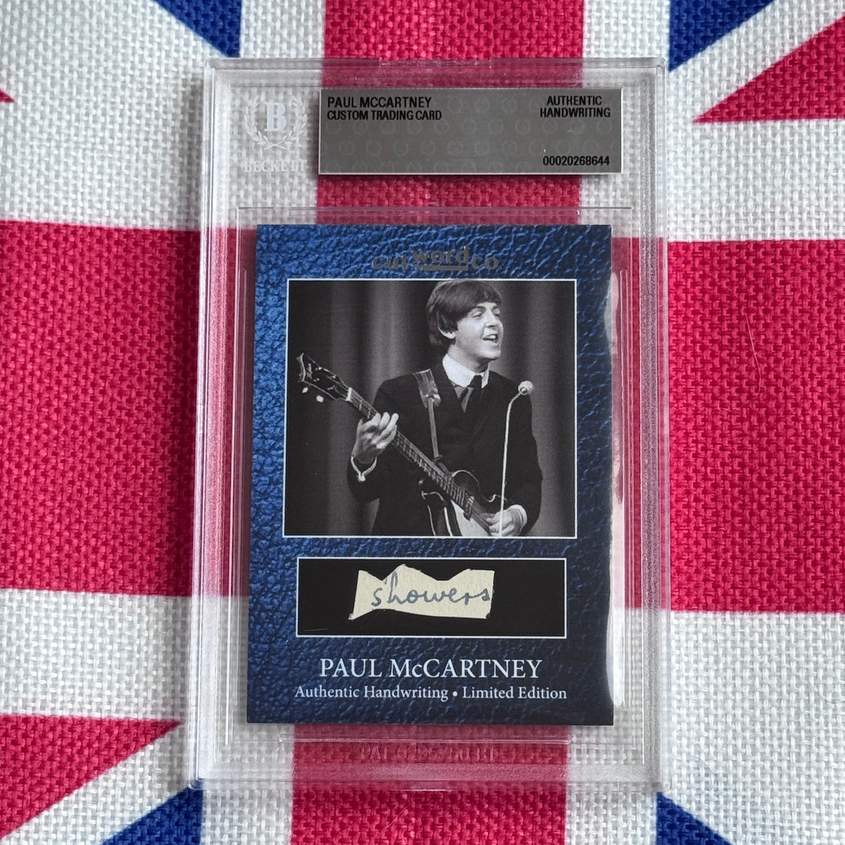 Paul McCartney Beckett Encapsulated Handwriting Removed From His Highschool Notebook