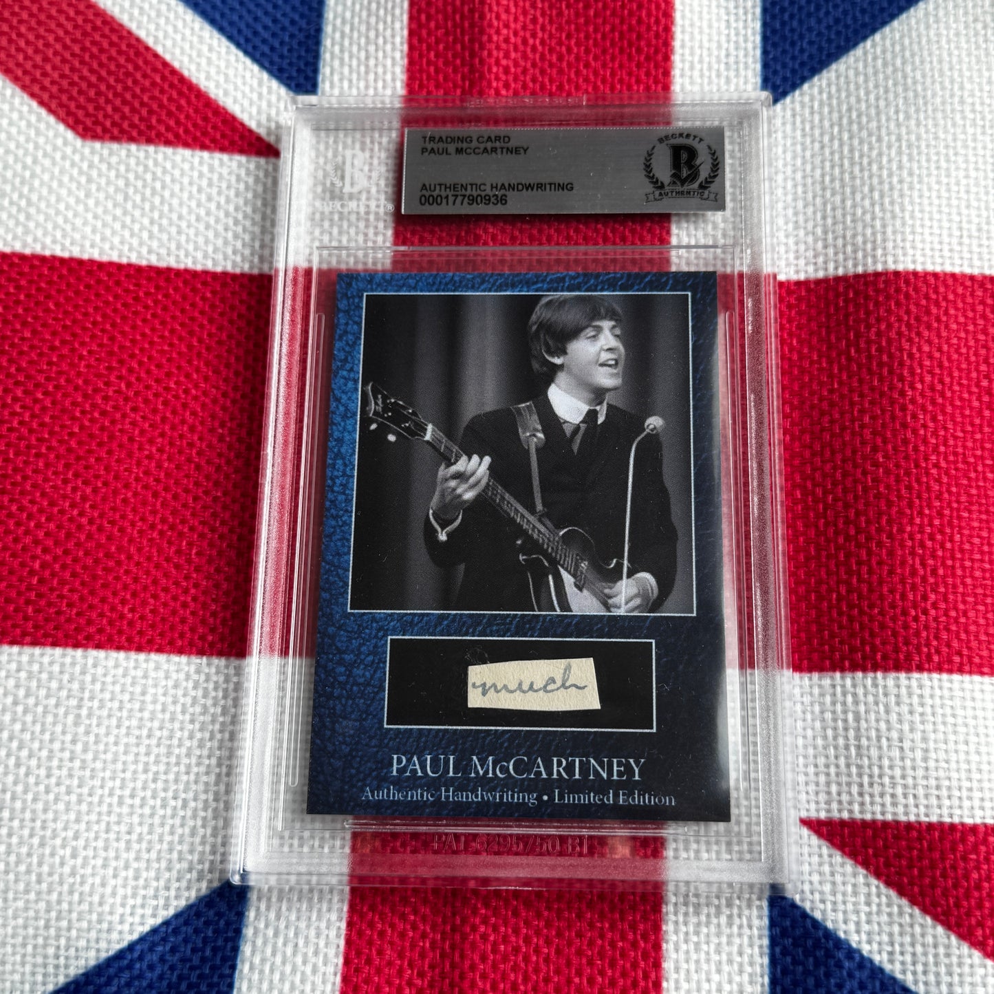 Paul McCartney Beckett Encapsulated Handwriting Removed From His Highschool Notebook