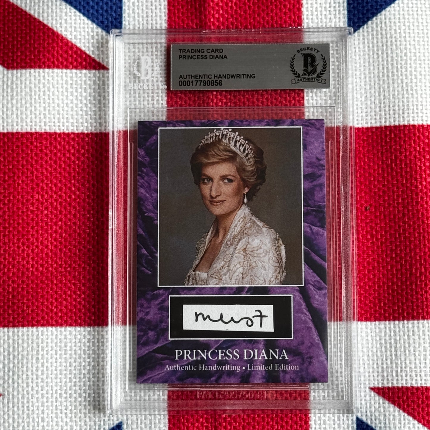 Princess Diana Beckett Encapsulated Handwriting Removed From an Autograph Letter Signed