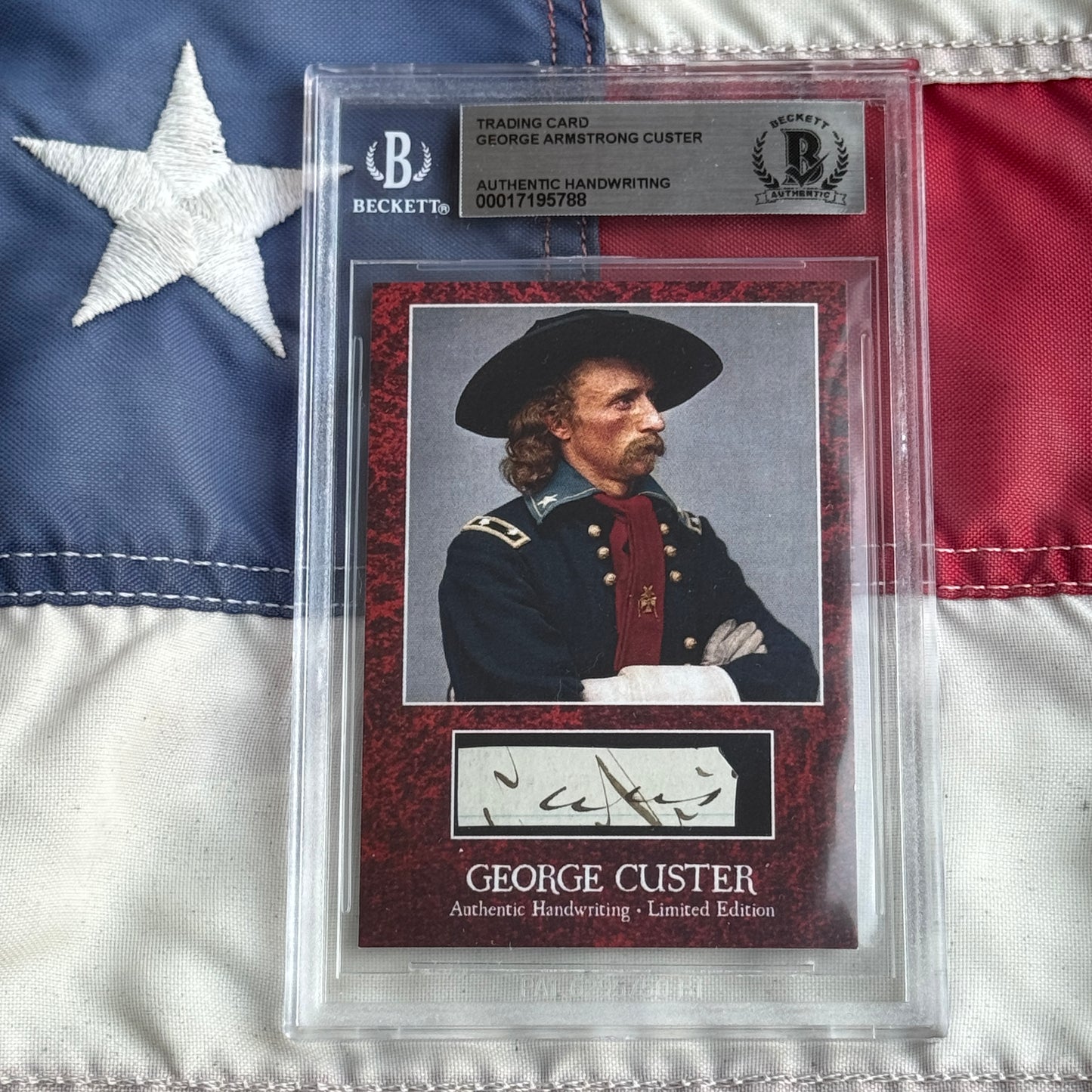 George Custer Beckett Encapsulated Handwriting Removed from an Autograph Letter Signed