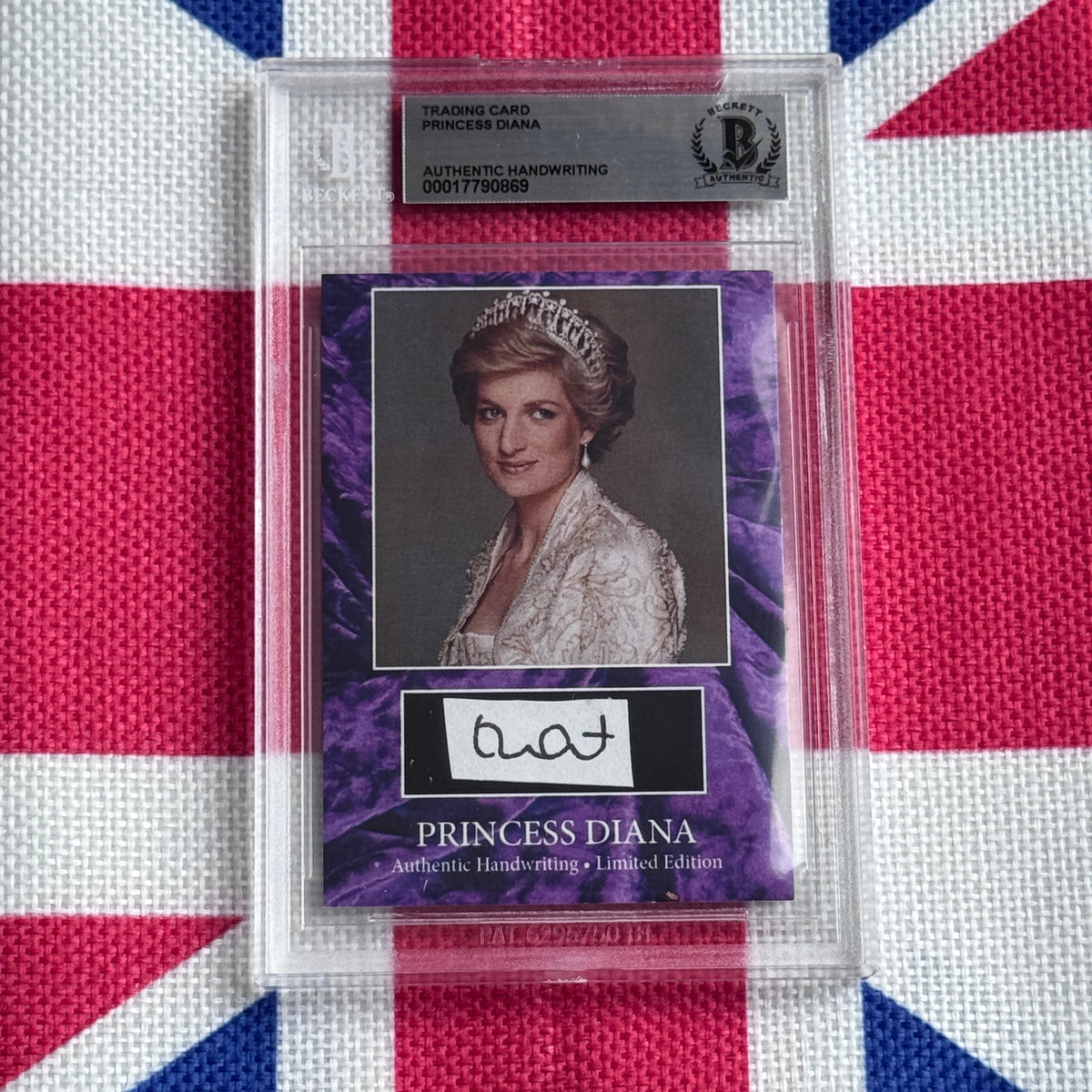 Princess Diana Beckett Encapsulated Handwriting Removed From an Autograph Letter Signed