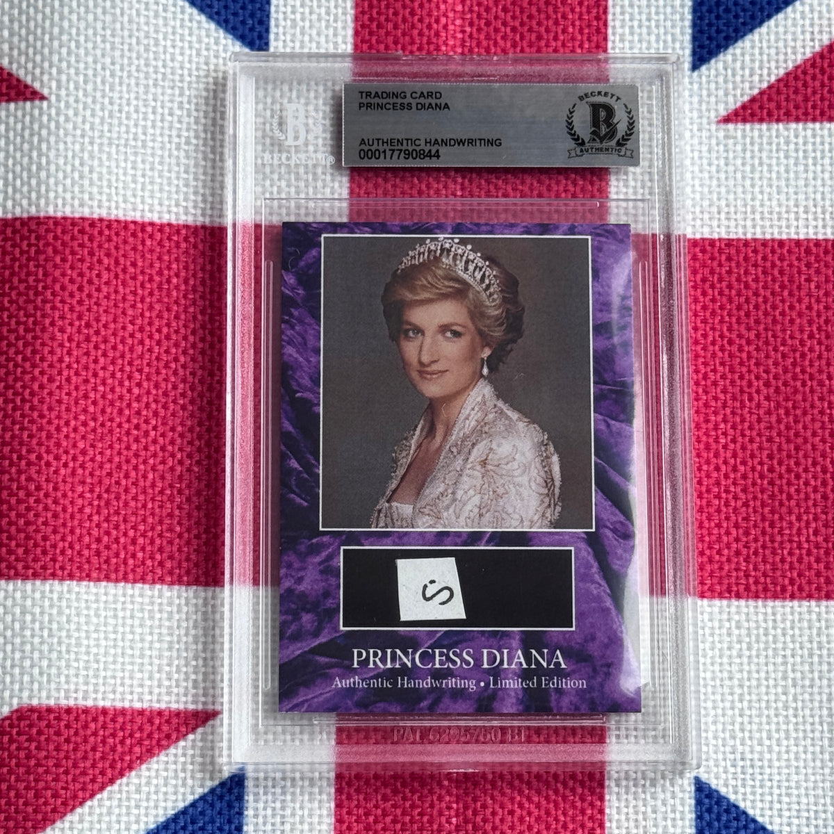 Princess Diana Beckett Encapsulated Handwriting Removed From an Autograph Letter Signed