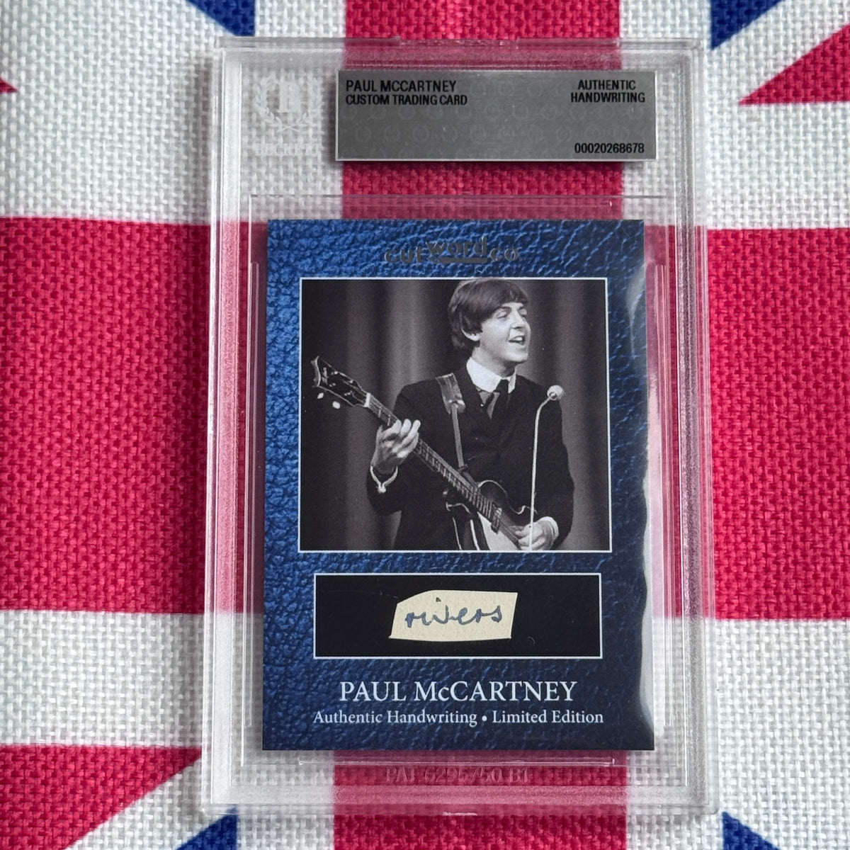 Paul McCartney Beckett Encapsulated Handwriting Removed From His Highschool Notebook