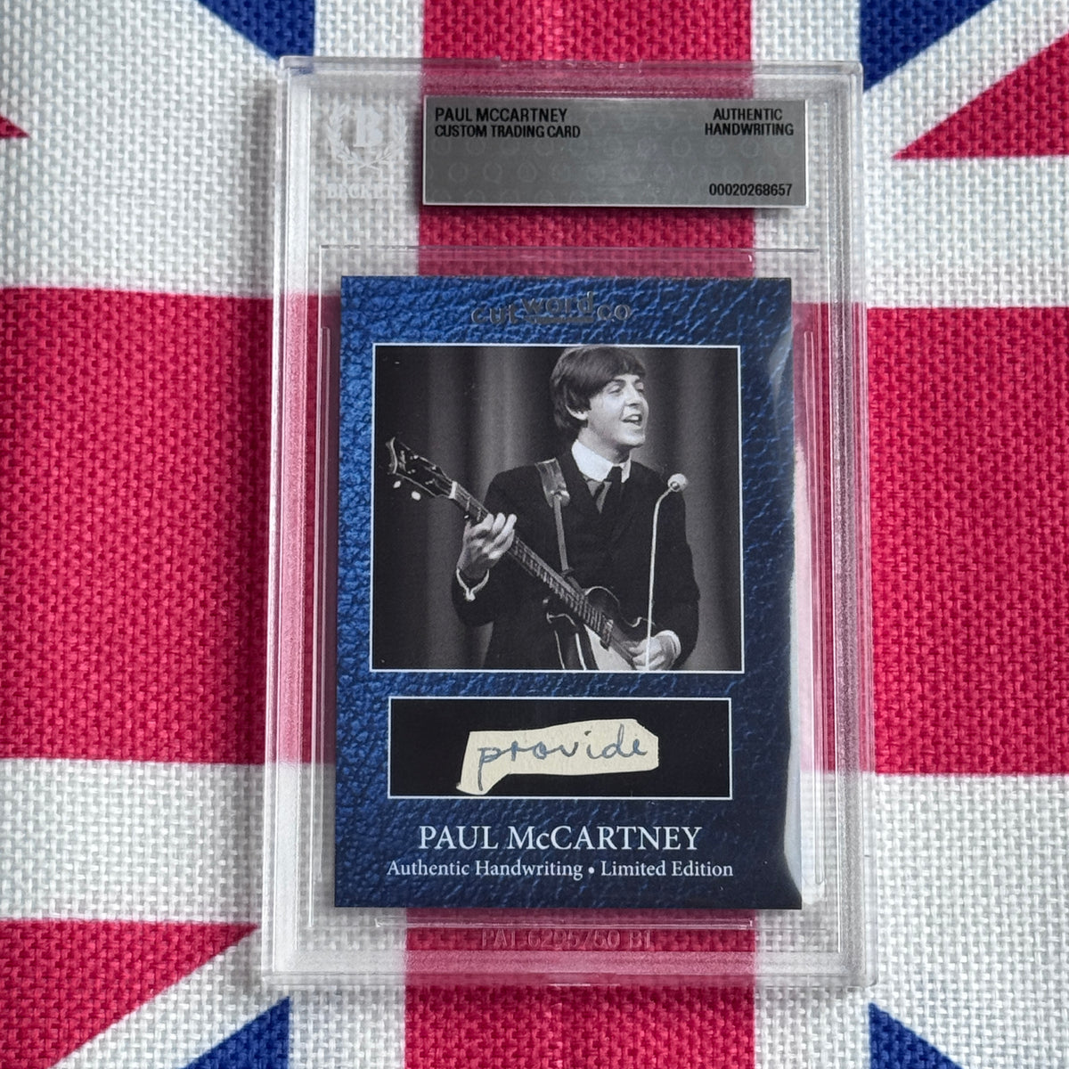 Paul McCartney Beckett Encapsulated Handwriting Removed From His Highschool Notebook