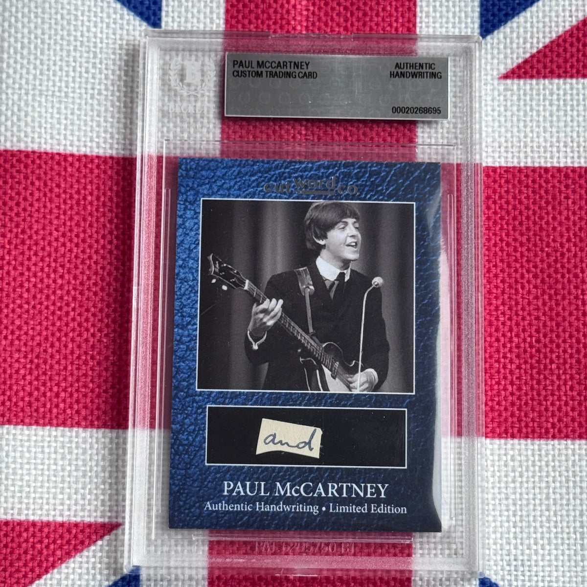 Paul McCartney Beckett Encapsulated Handwriting Removed From His Highschool Notebook