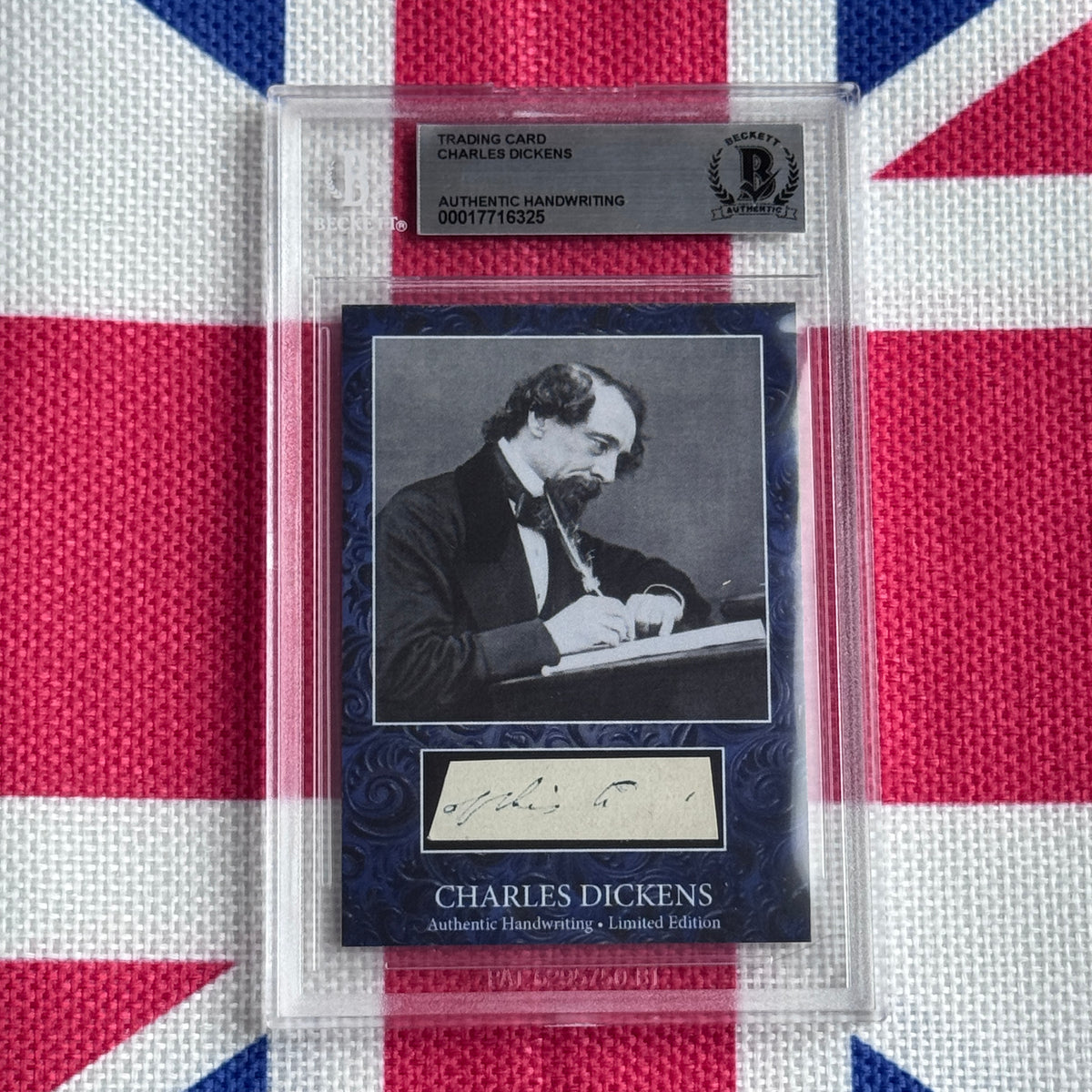 Charles Dickens Beckett Encapsulated Handwriting Removed From an Autograph Letter Signed