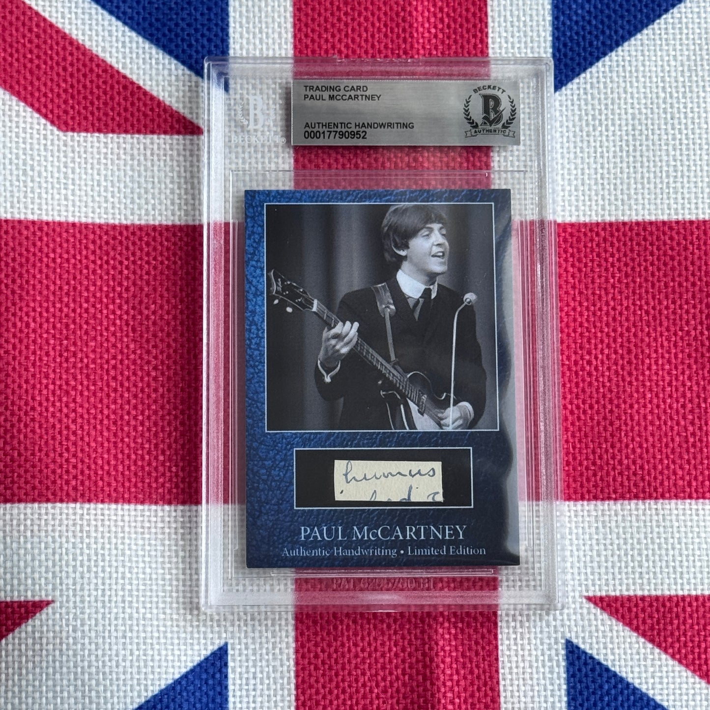 Paul McCartney Beckett Encapsulated Handwriting Removed From His Highschool Notebook