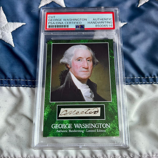 George Washington PSA/DNA Encapsulated Handwriting Removed from an Autograph Letter Signed