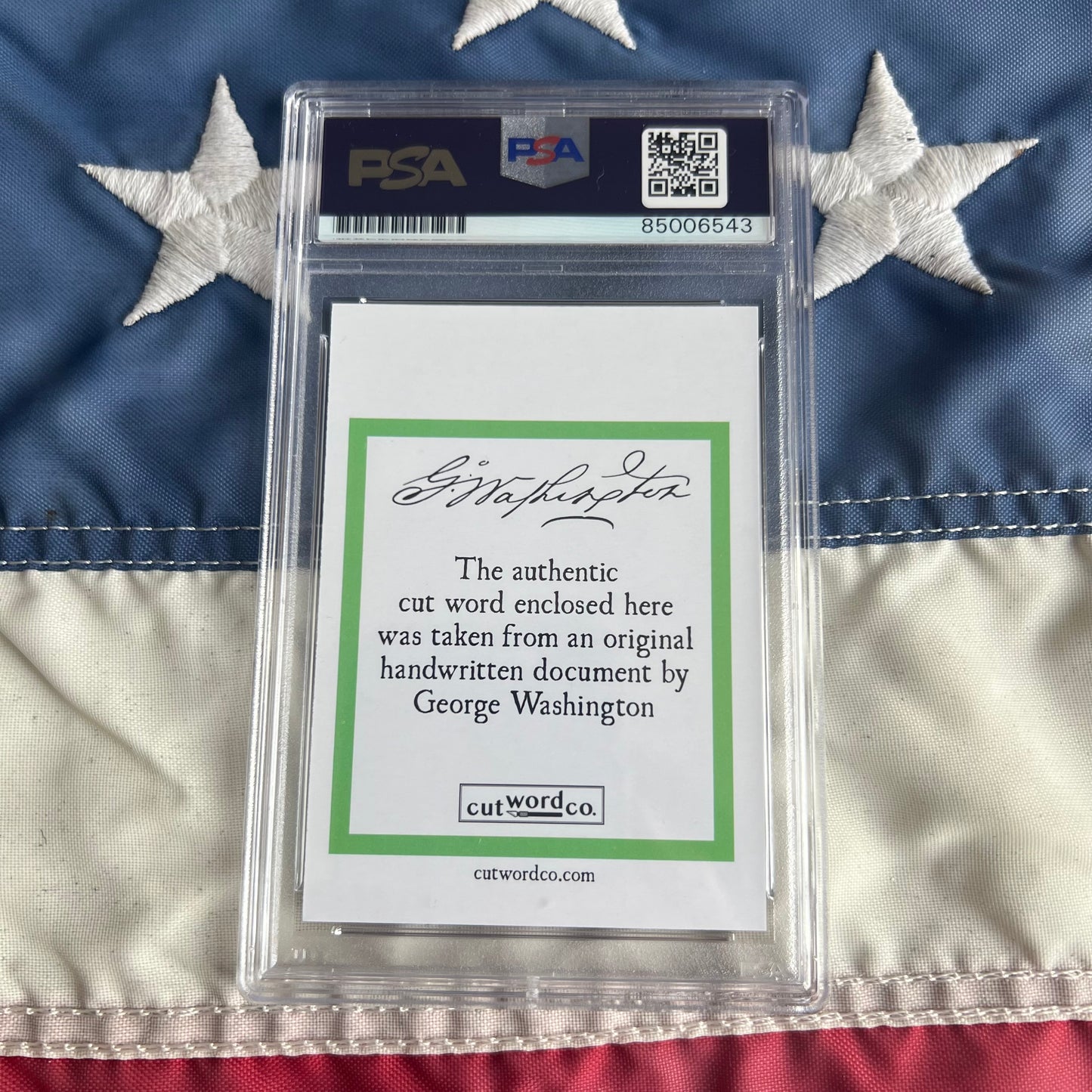 George Washington PSA/DNA Premium Partial Autographs