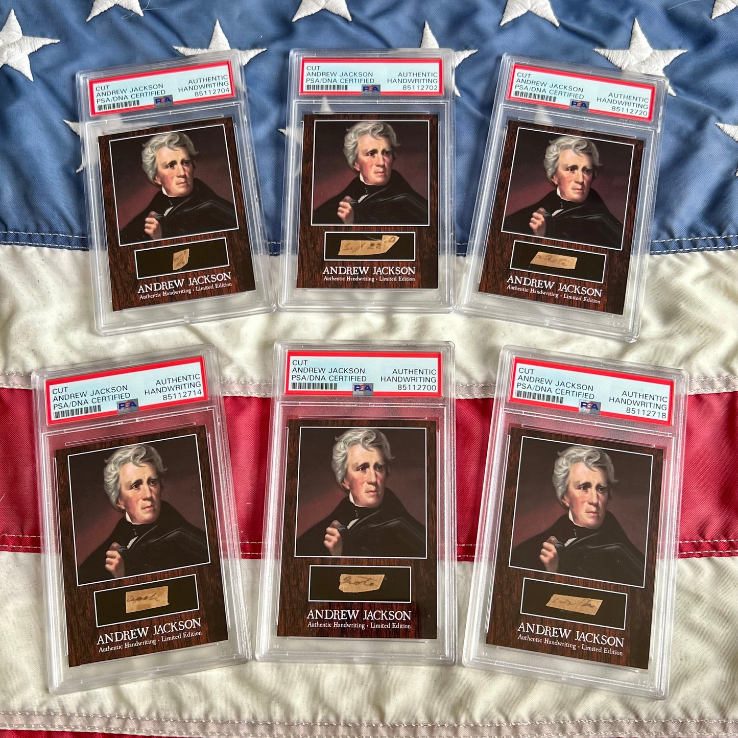 Andrew Jackson PSA/DNA Encapsulated Handwriting Removed from an Autograph Letter Signed