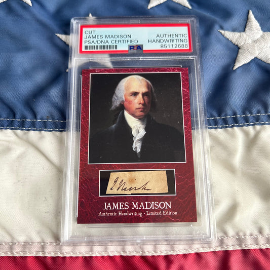 James Madison PSA/DNA Encapsulated Handwriting