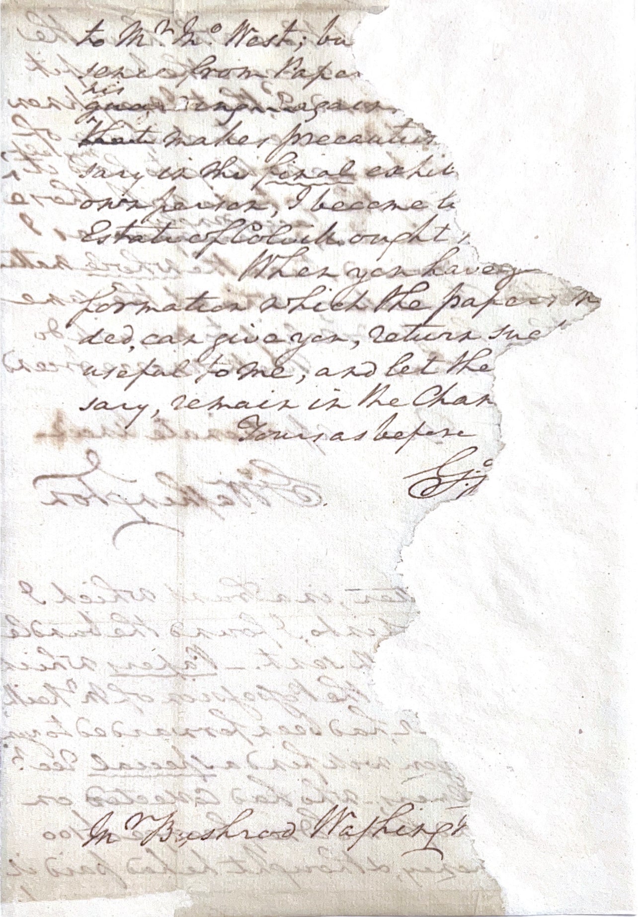 George Washington PSA/DNA Encapsulated Handwriting Removed from an Autograph Letter Signed