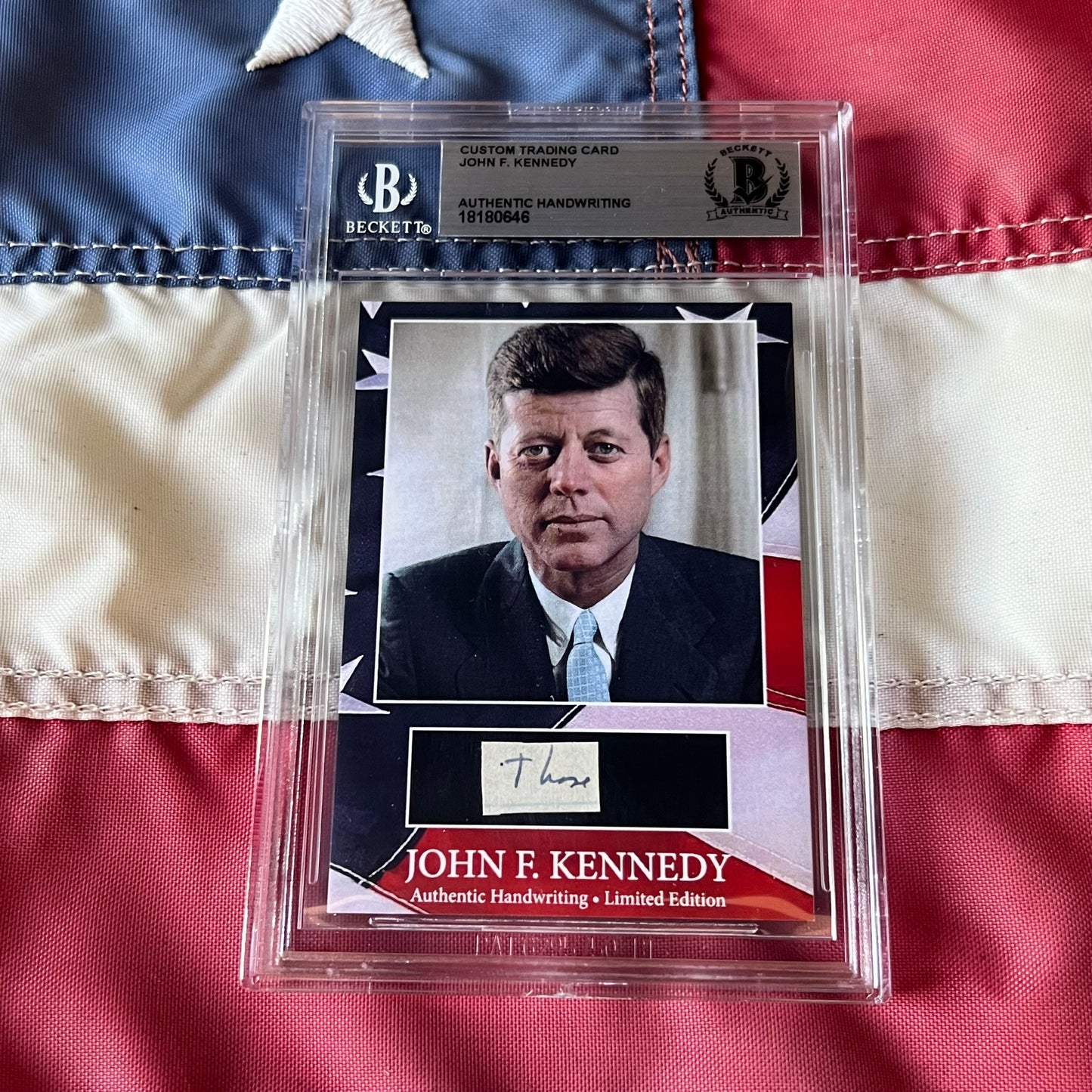 John F. Kennedy Handwritten Word Cut from a Autograph Letter Signed Beckett BAS