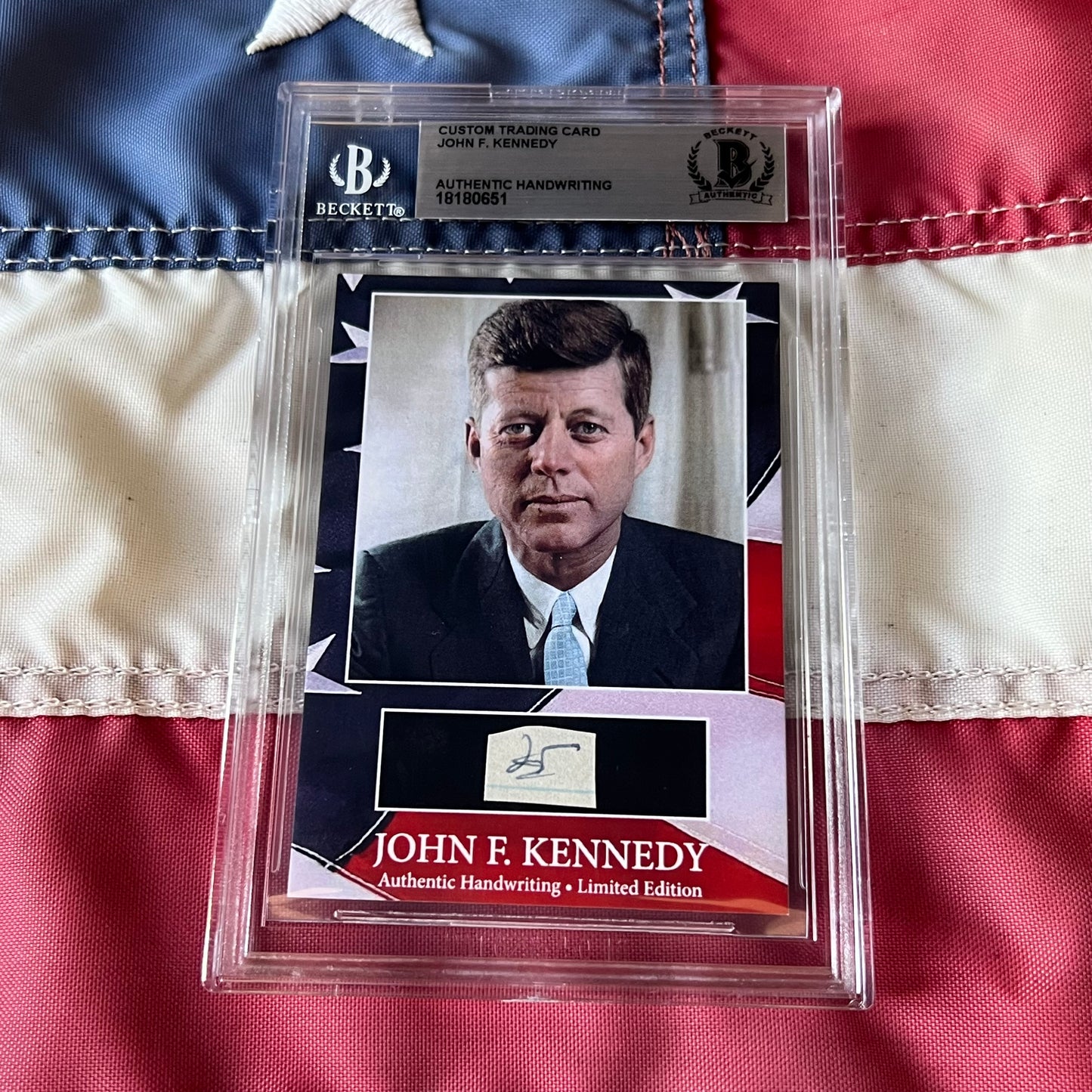 John F. Kennedy Handwritten Word Cut from a Autograph Letter Signed Beckett BAS