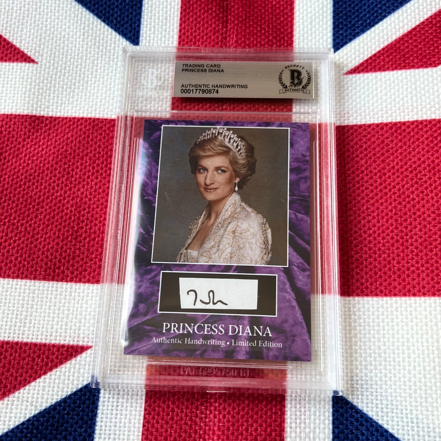 Princess Diana Beckett Encapsulated Handwriting Removed From an Autograph Letter Signed