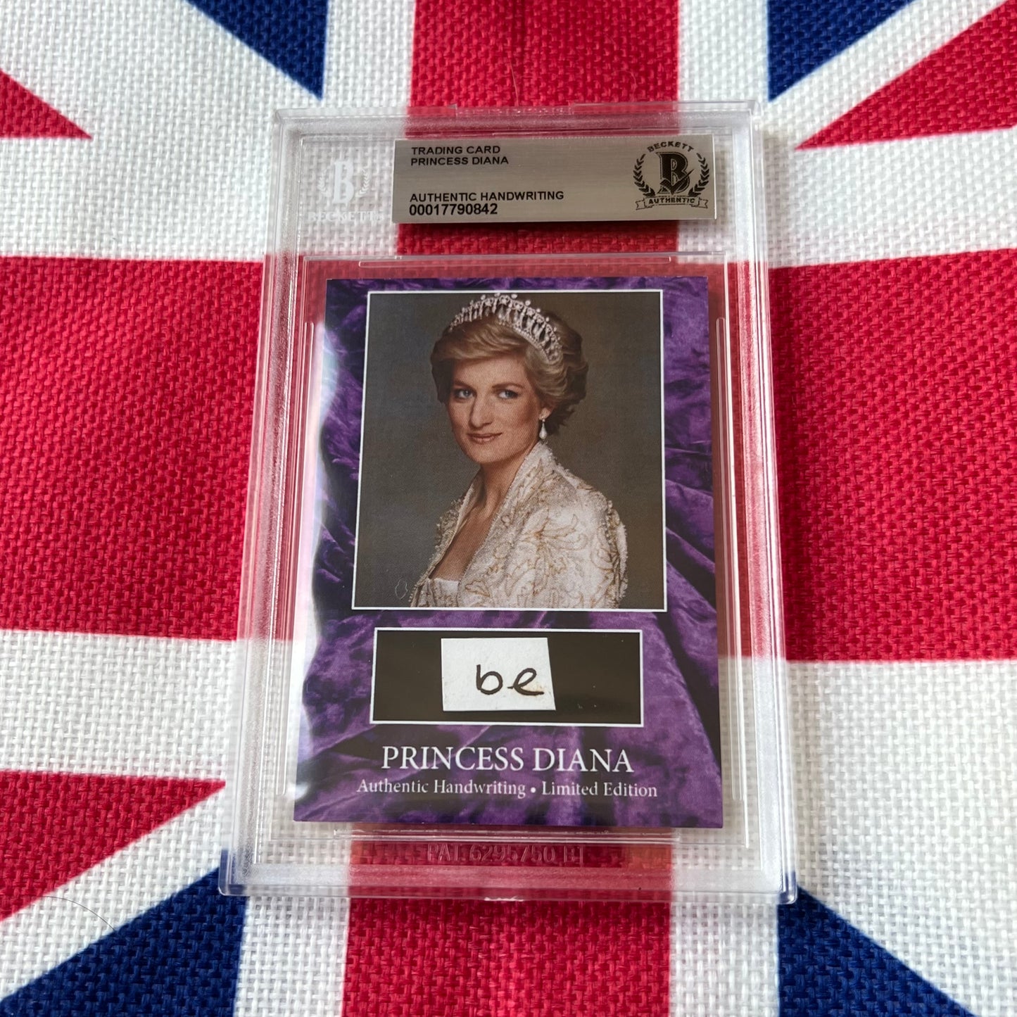 Princess Diana Beckett Encapsulated Handwriting Removed From an Autograph Letter Signed