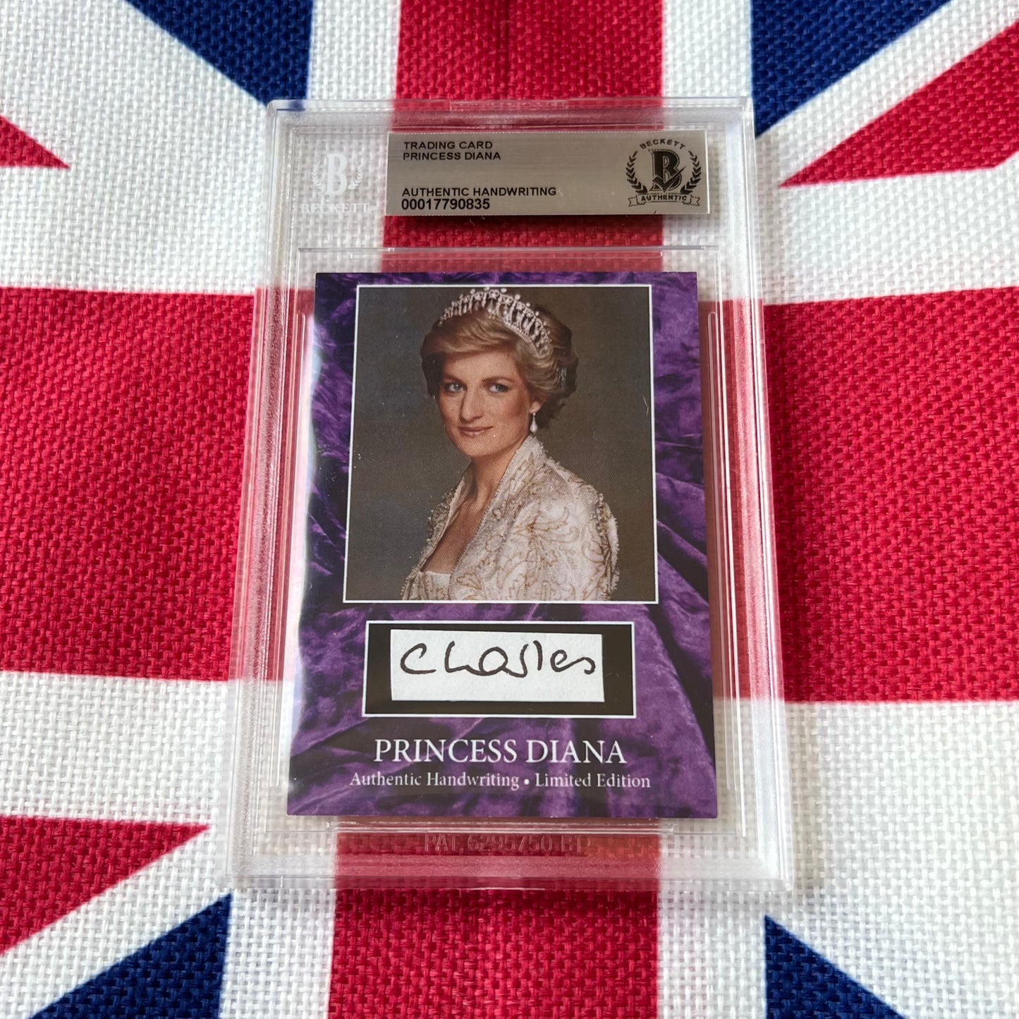Princess Diana Beckett Encapsulated Handwriting Removed From an Autograph Letter Signed