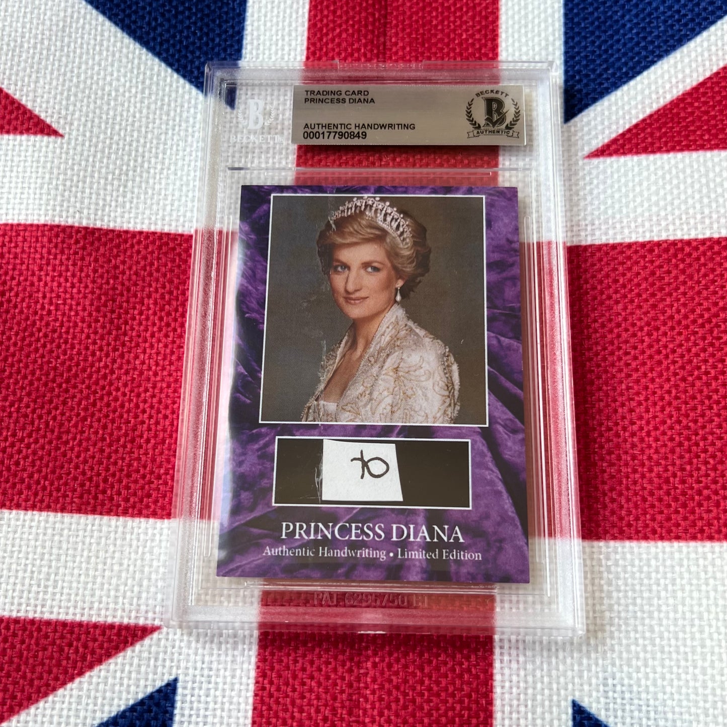 Princess Diana Beckett Encapsulated Handwriting Removed From an Autograph Letter Signed