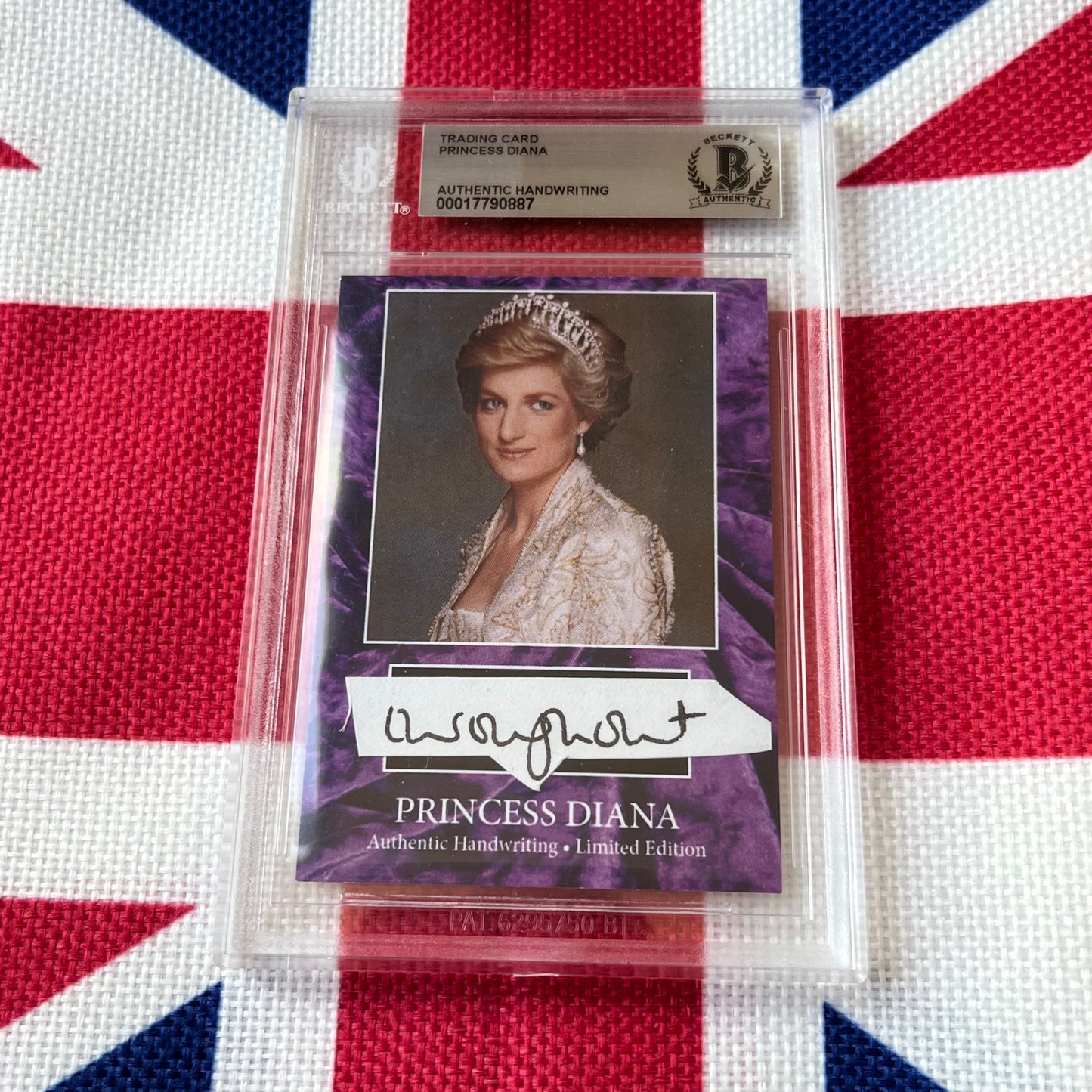 Princess Diana Beckett Encapsulated Handwriting Removed From an Autograph Letter Signed