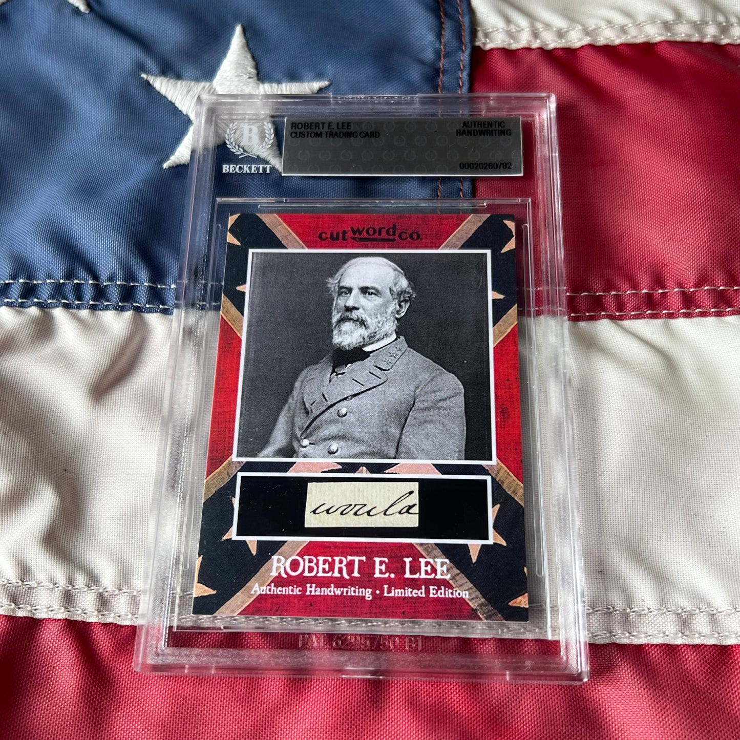 Robert E. Lee Handwritten Word Cut from An Autograph Letter Signed Beckett BAS