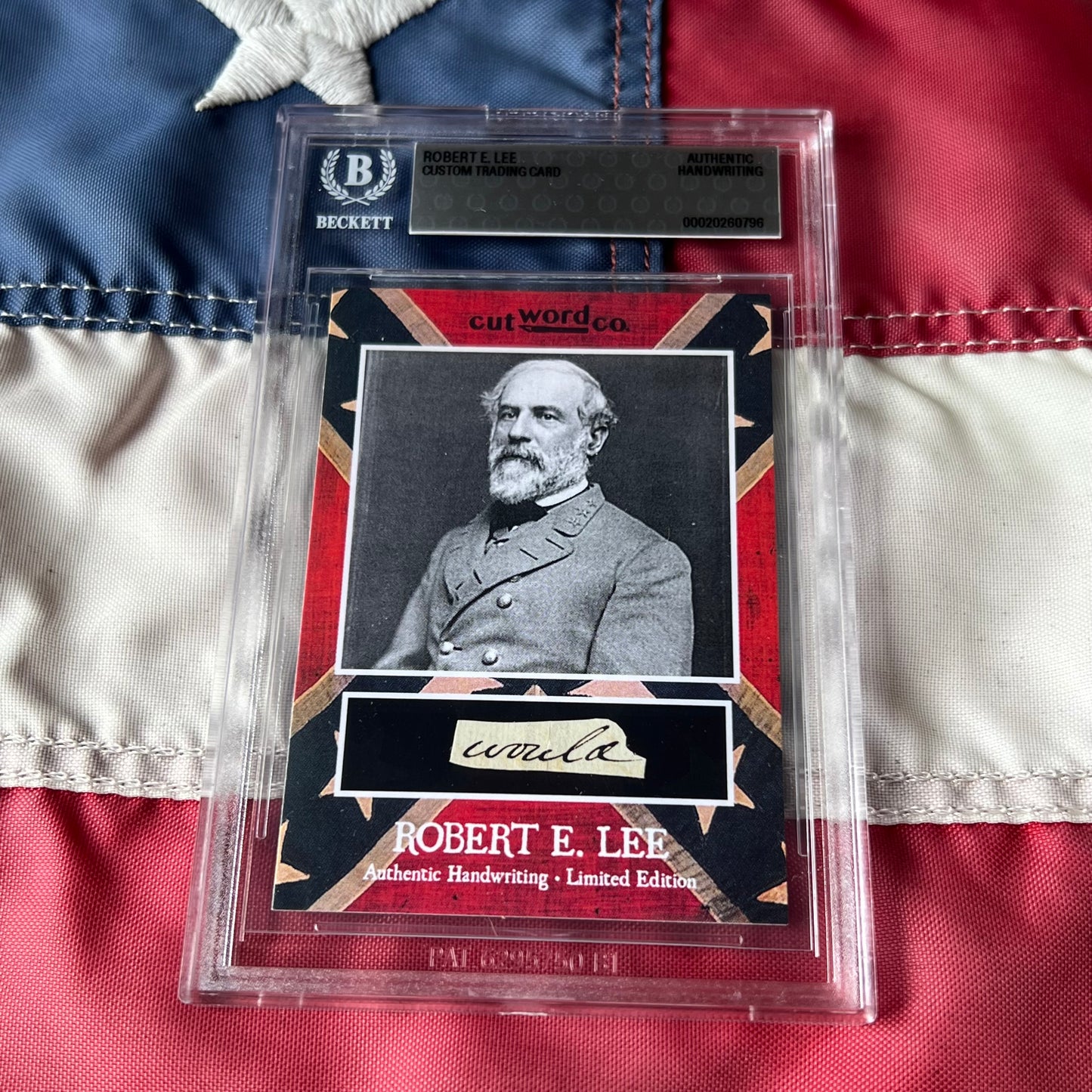 Robert E. Lee Handwritten Word Cut from An Autograph Letter Signed Beckett BAS