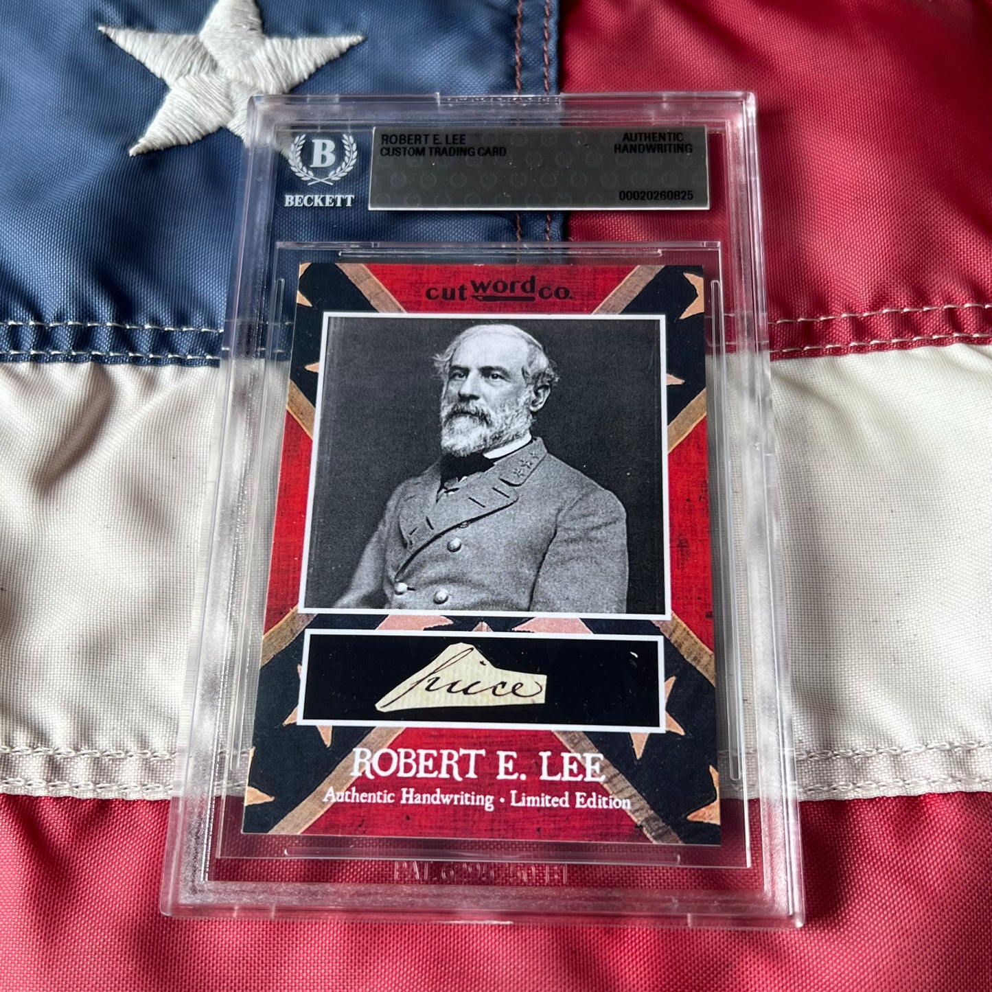 Robert E. Lee Handwritten Word Cut from An Autograph Letter Signed Beckett BAS