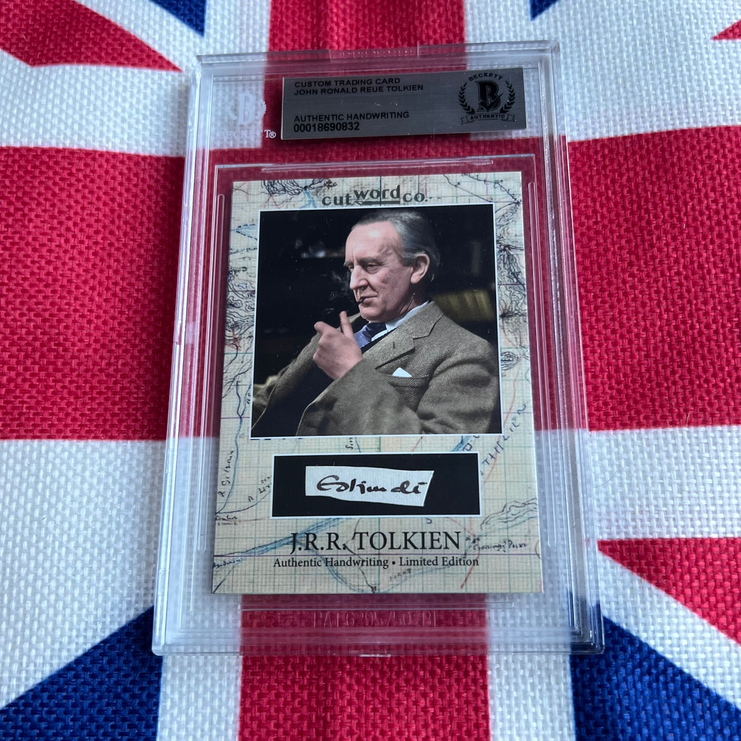 J. R. R. Tolkien Beckett Encapsulated Handwriting Removed from an Autograph Letter Signed