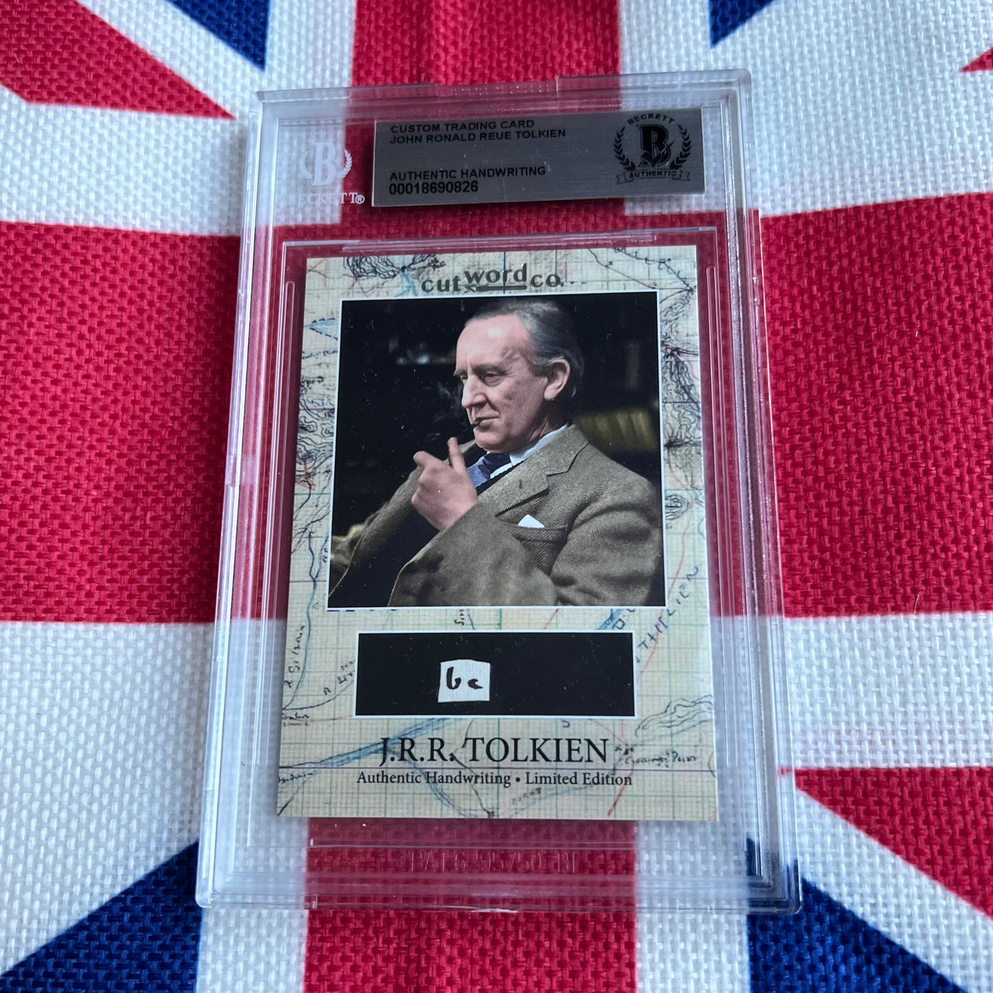 J. R. R. Tolkien Beckett Encapsulated Handwriting Removed from an Autograph Letter Signed