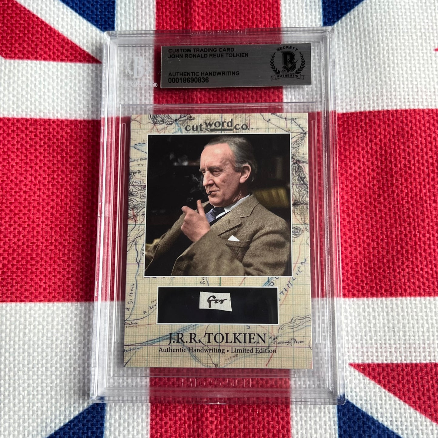 J. R. R. Tolkien Beckett Encapsulated Handwriting Removed from an Autograph Letter Signed