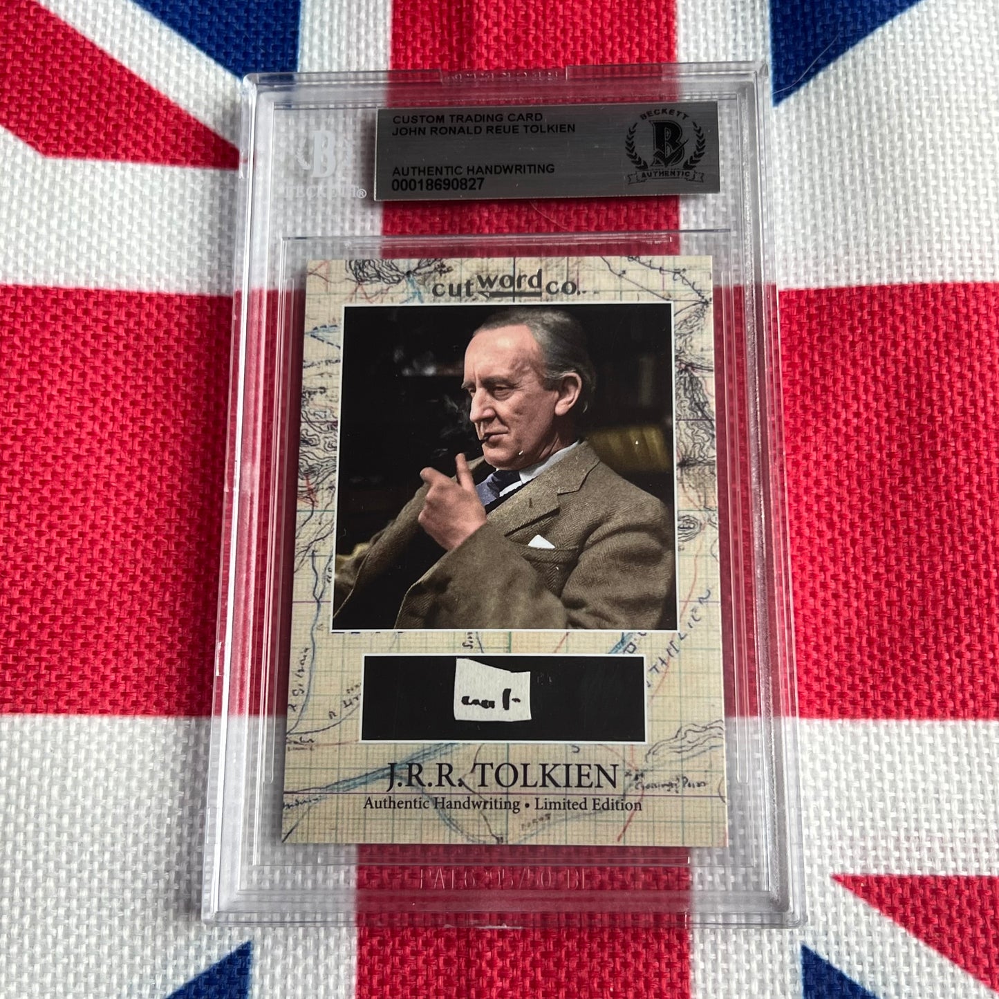 J. R. R. Tolkien Beckett Encapsulated Handwriting Removed from an Autograph Letter Signed